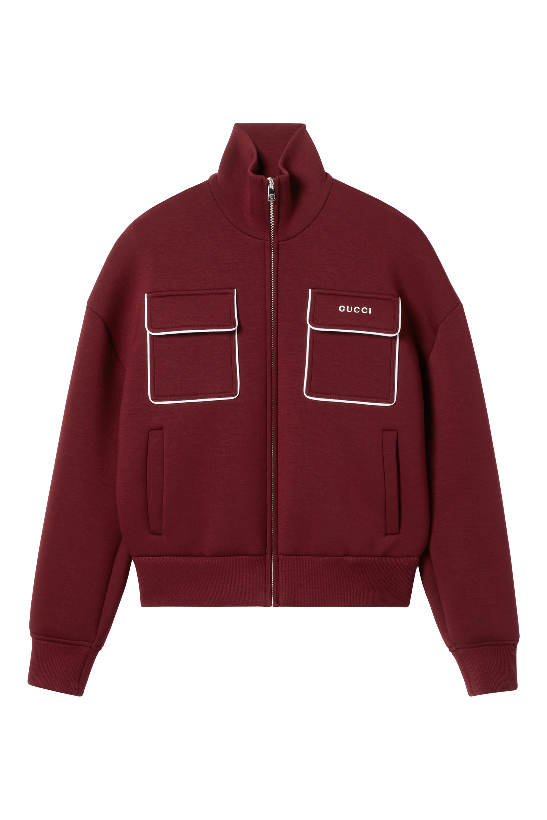 سويت شيرت بسحاب مزين بشعار الماركة جيرسيه 