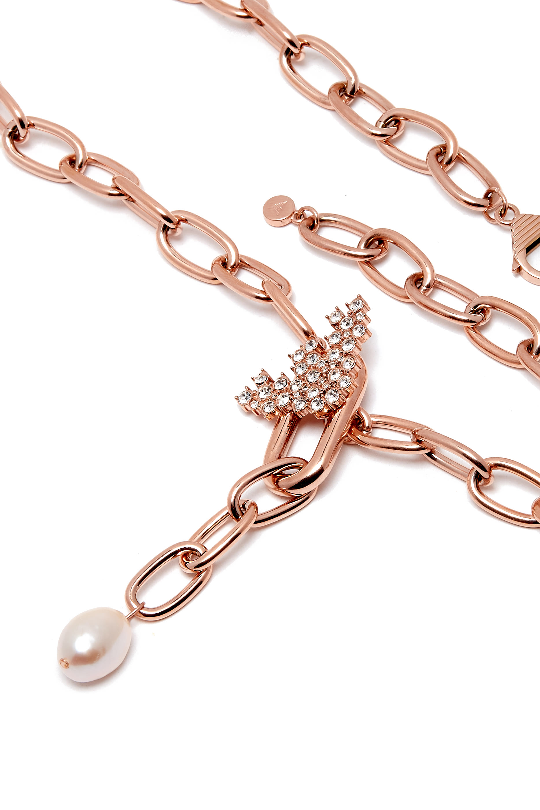 قلادة بتصميم حرف Y مزينة باللؤلؤ