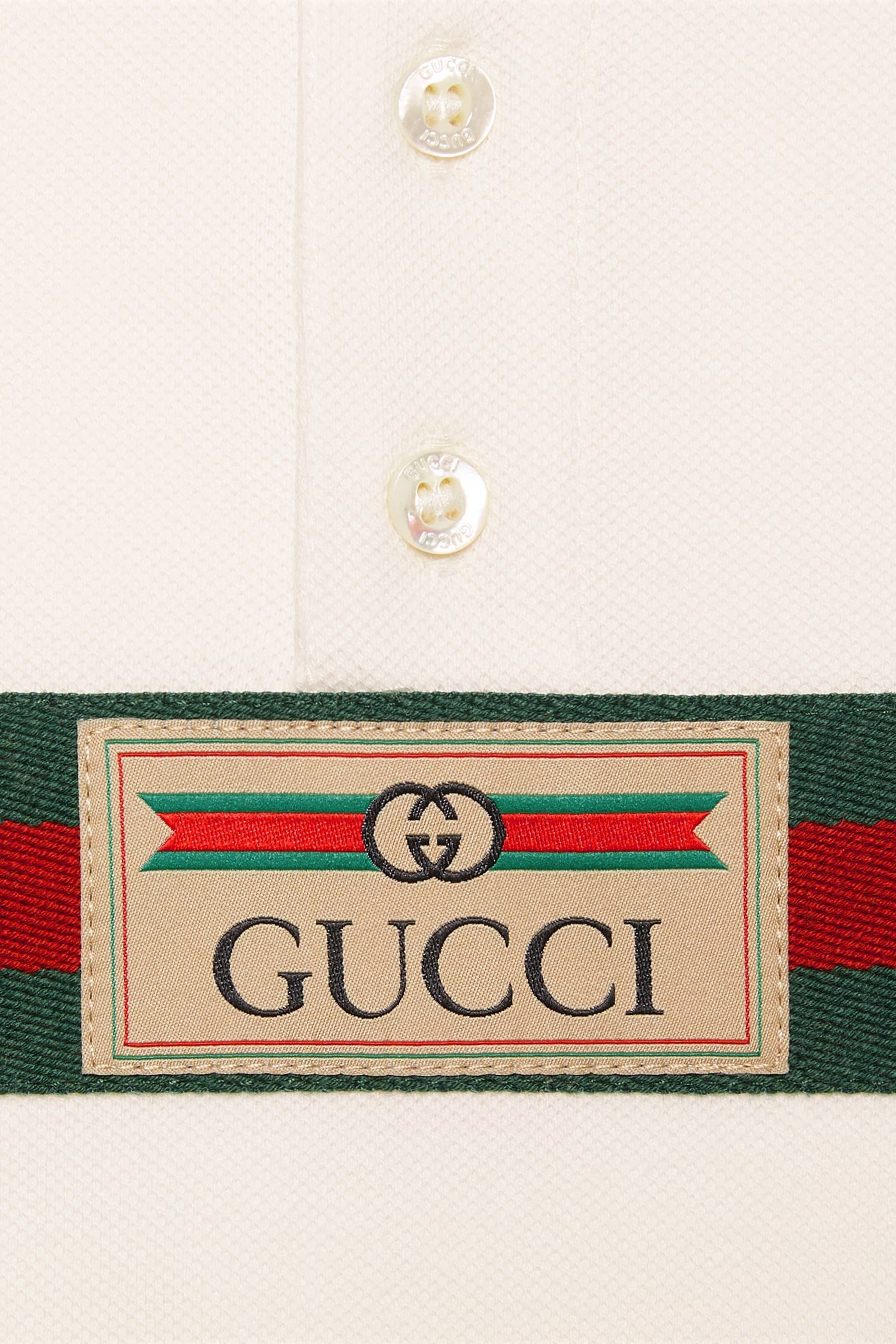 قميص بولو بشريط ويب قطن للأطفال