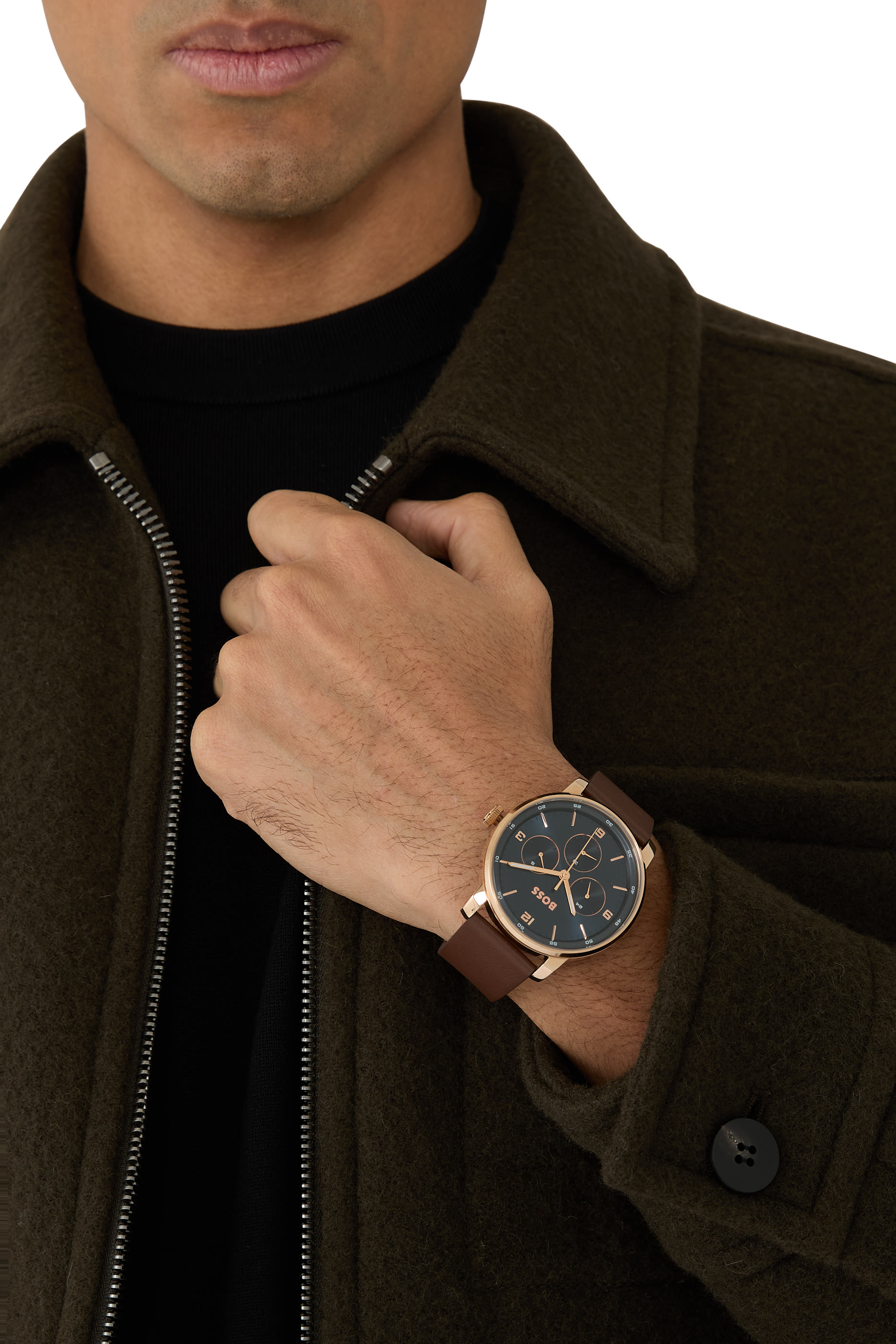 مجموعة هدايا ساعة وحافظة بطاقات