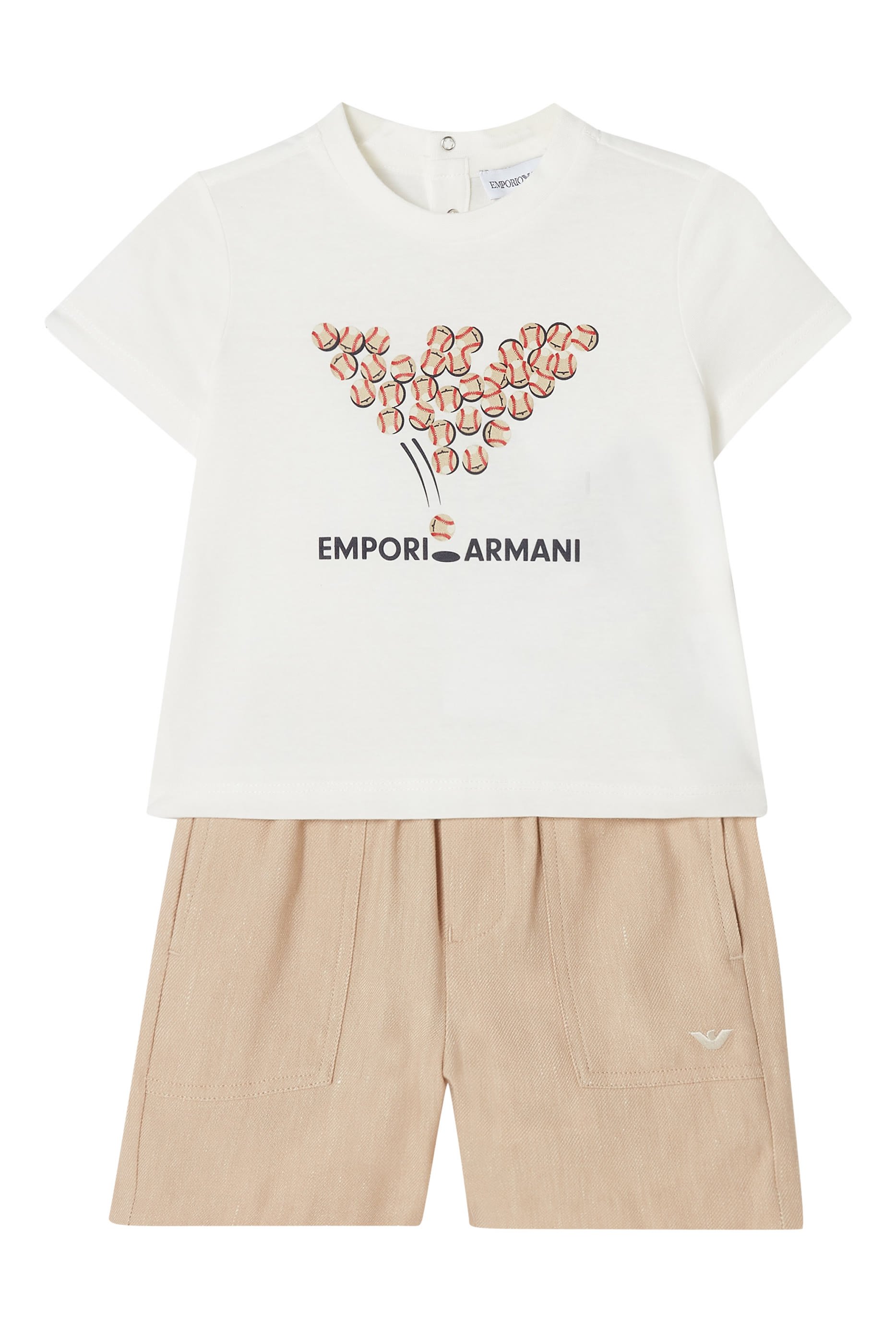 تيشيرت بطبعة بيسبول للأطفال