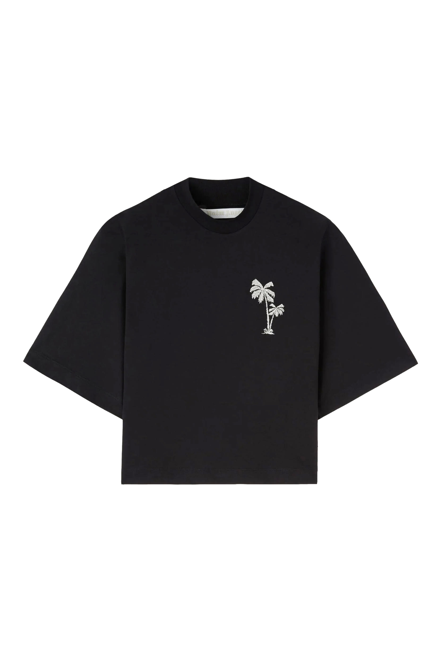 تيشرت بقصة قصير بنقشة نخلة