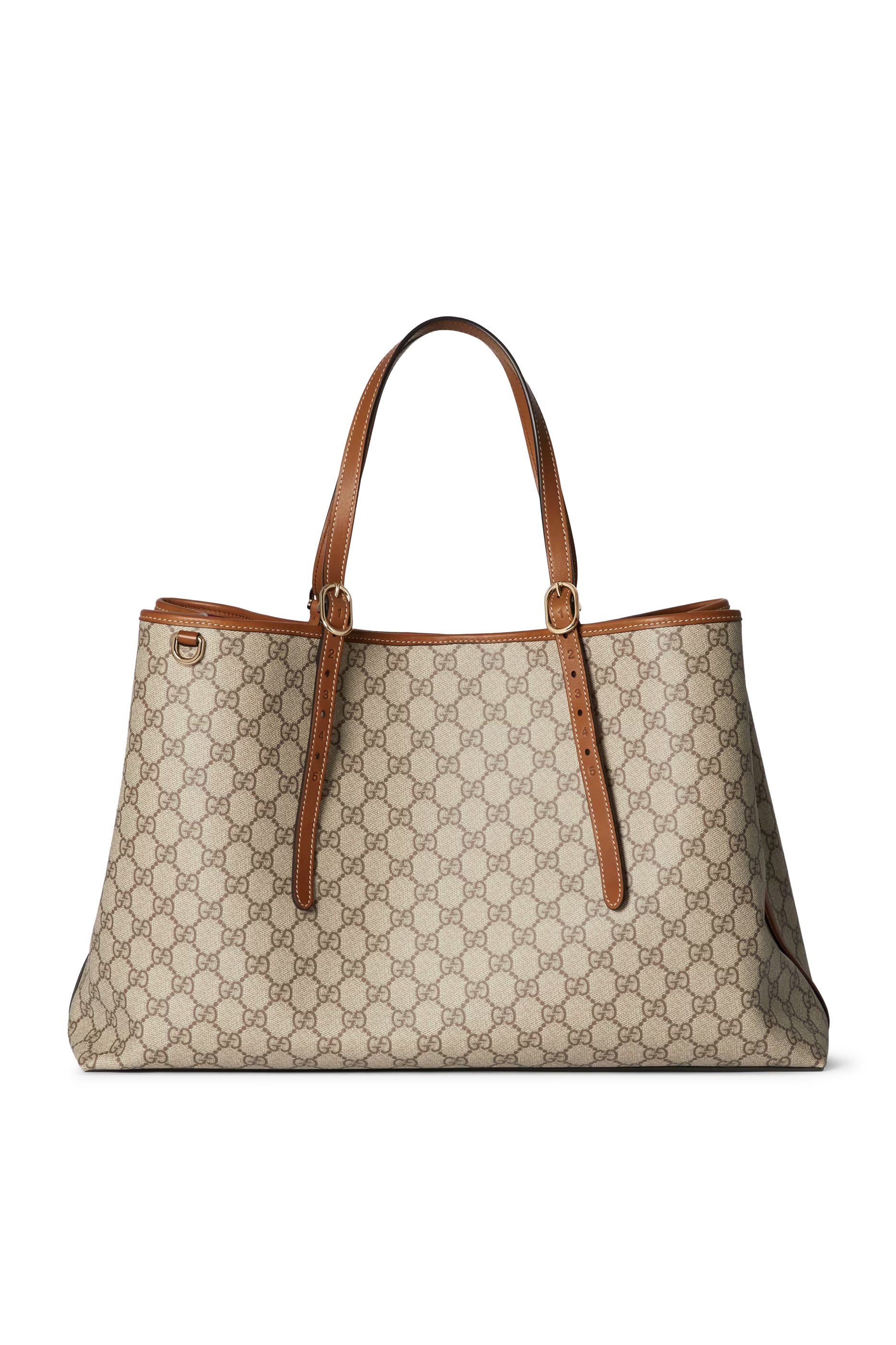 حقيبة يد صغيرة بنقشة حرفي شعار الماركة