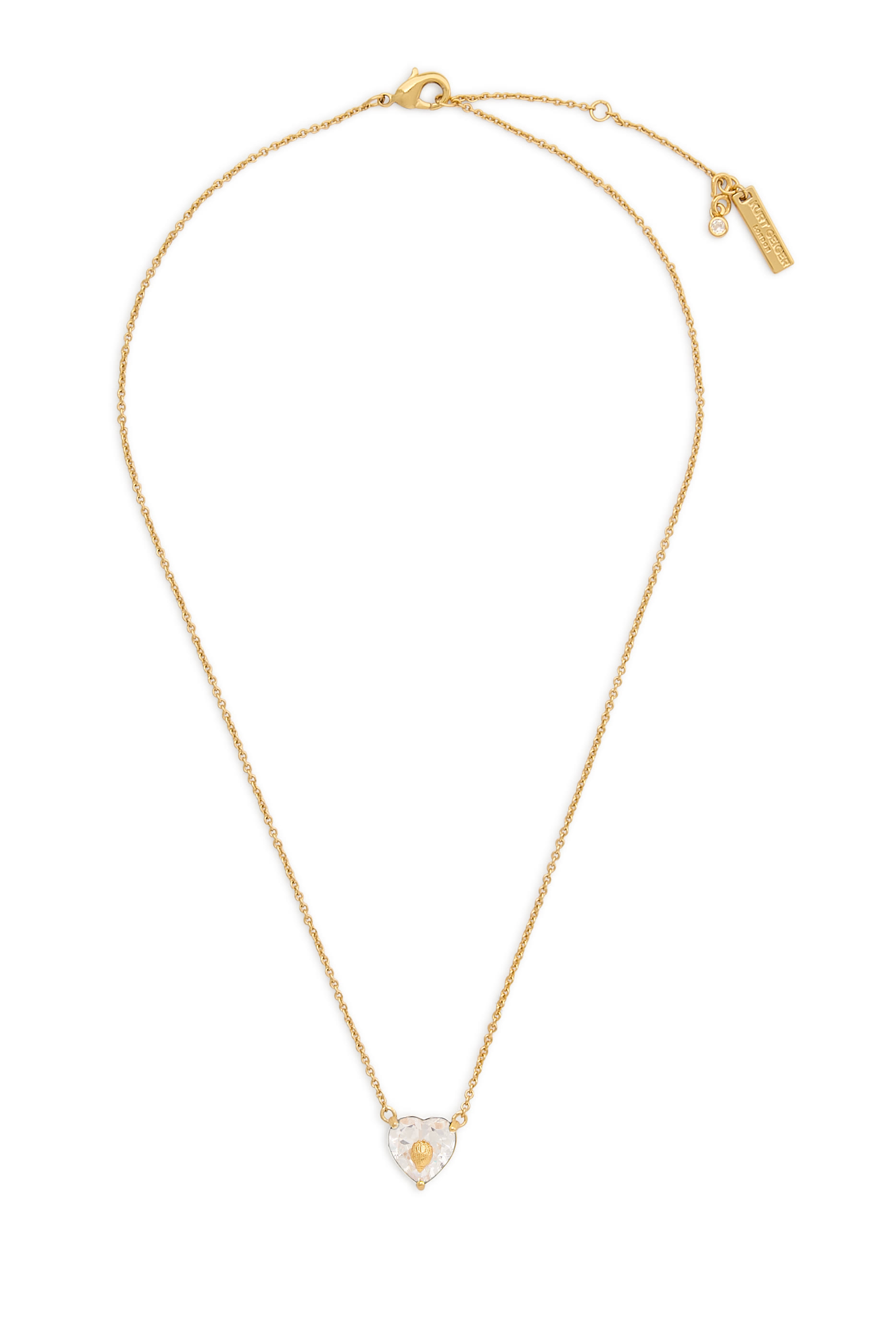 قلادة بدلاية بتصميم قلب مرصعة بالكريستال