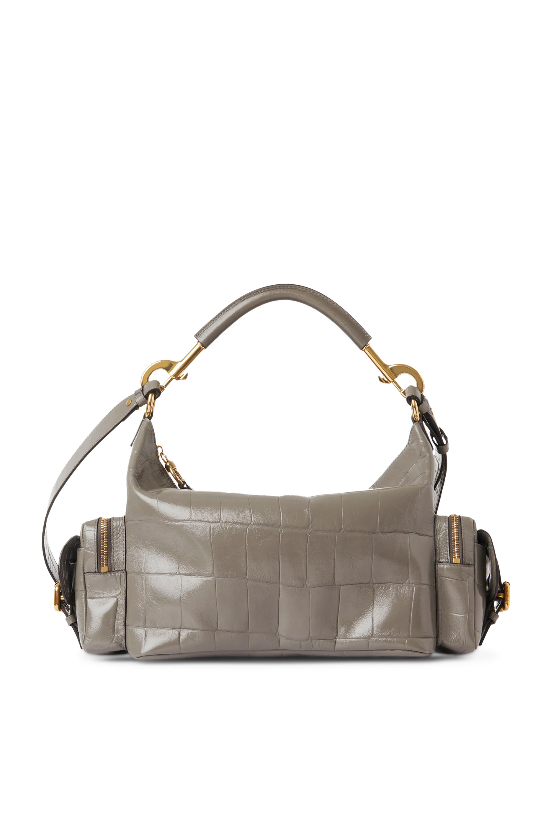 حقيبة كاميرا بنقشة جلد التمساح