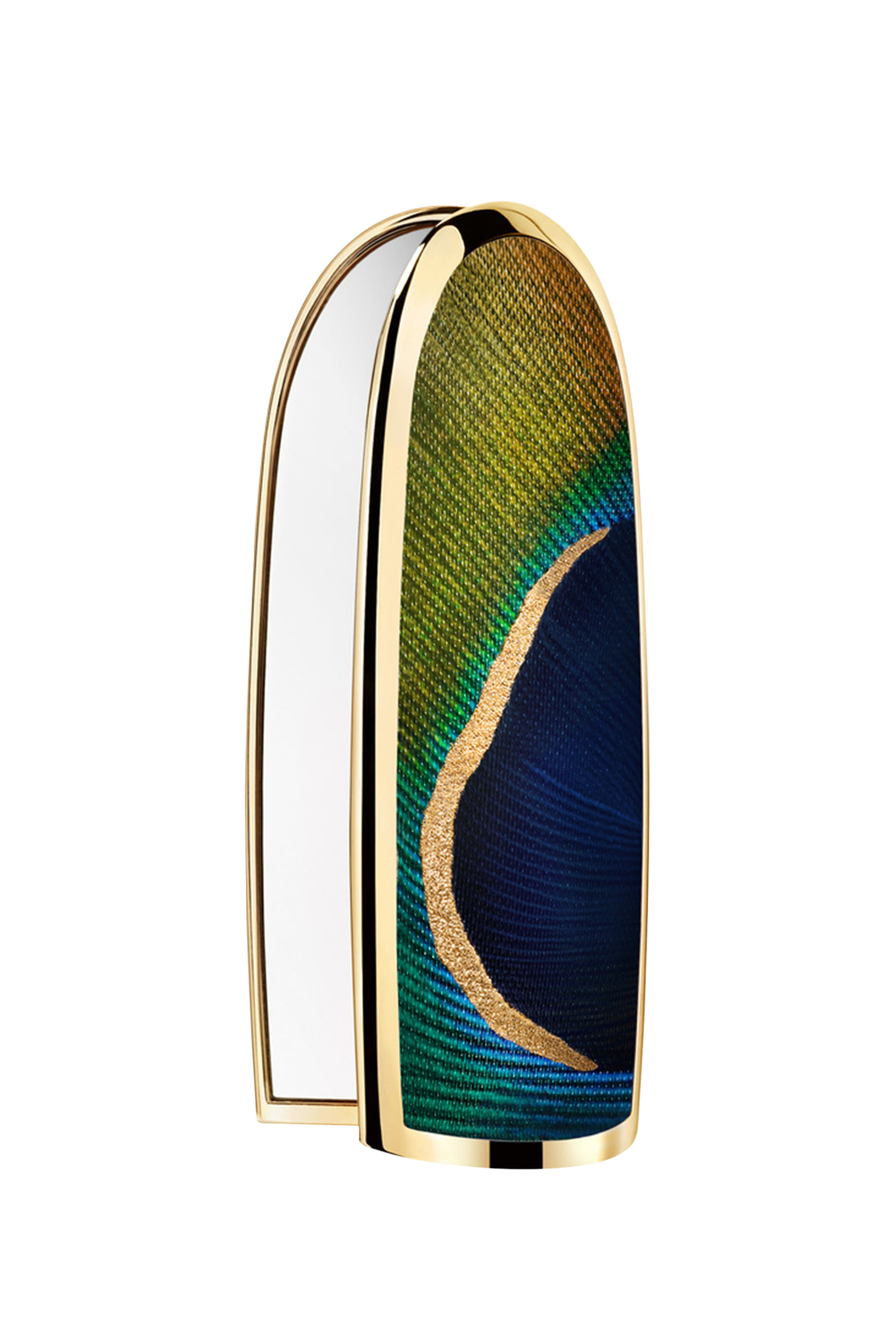 عبوة أحمر شفاه روج جي بنقشة ريش طائر العنقاء