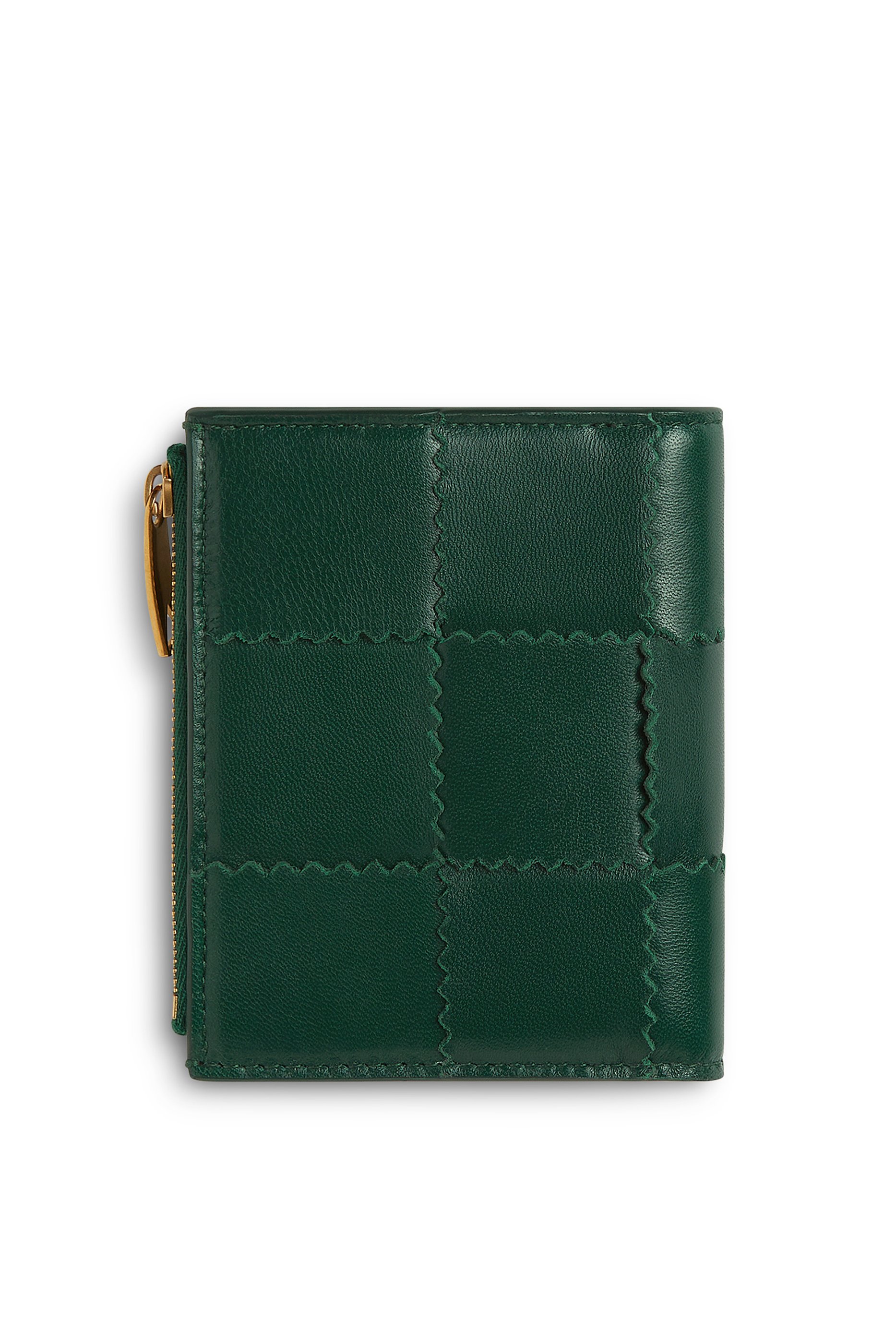 محفظة كاسيت صغيرة ثنائية الطي بسحاب