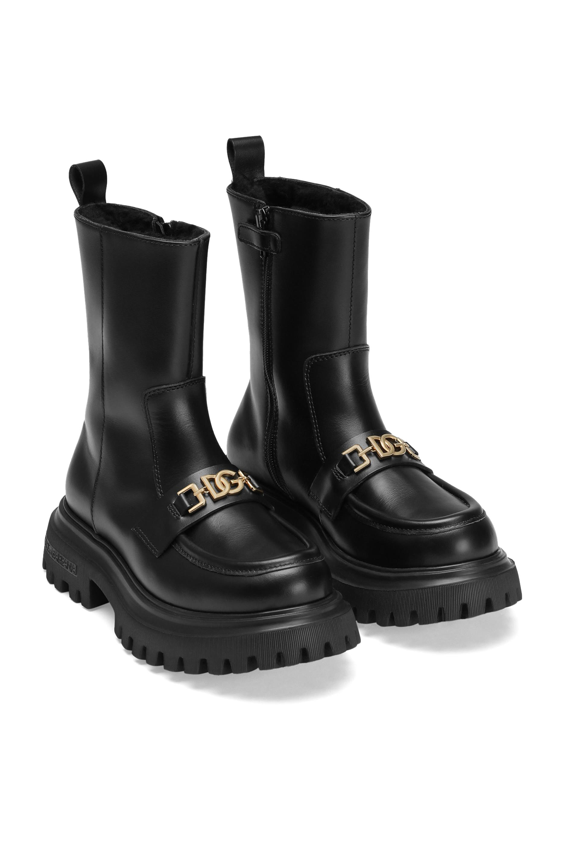 بوت على الكاحل جلد عجل نابا للأطفال