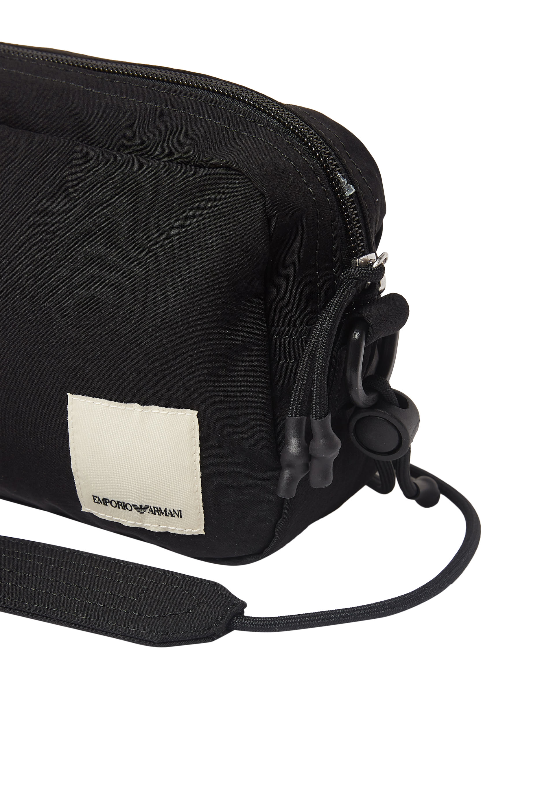 حقيبة كروس برقعة شعار الماركة نايلون