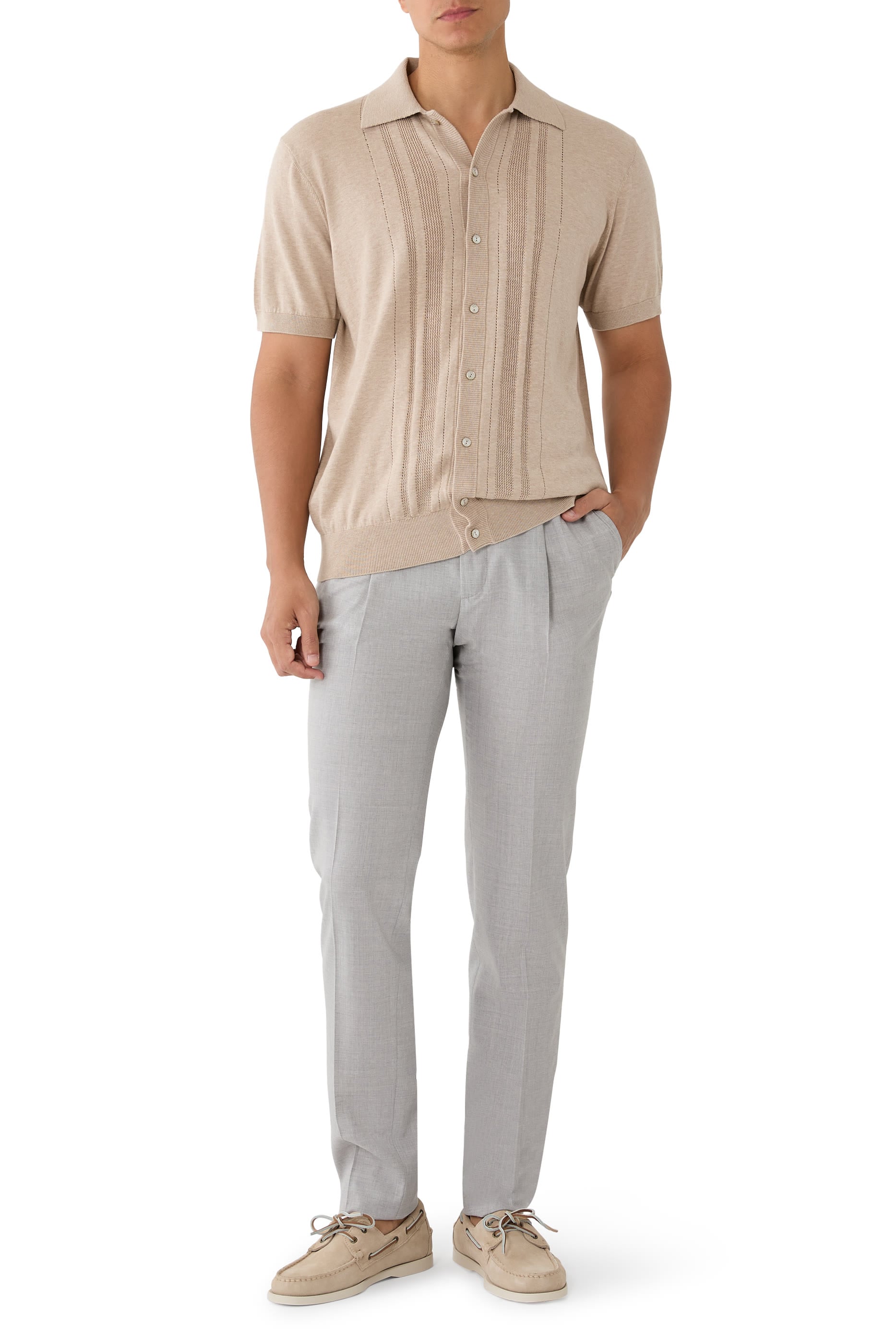 بنطال بقصة تضيق باتجاه الأسفل برباط تضييق 