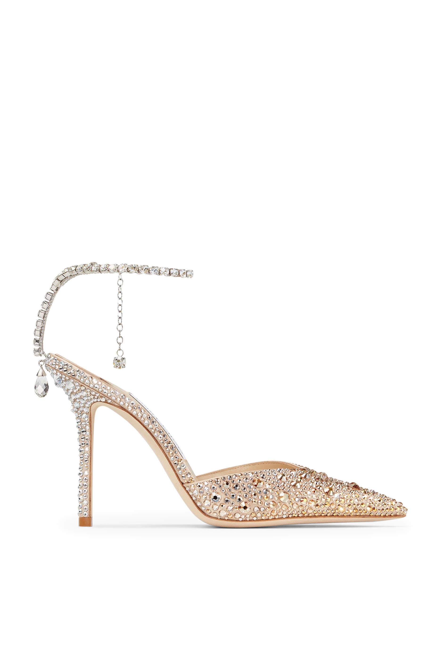 حذاء كلاسيكي صيدا 100 ستان مرصع بالكريستال