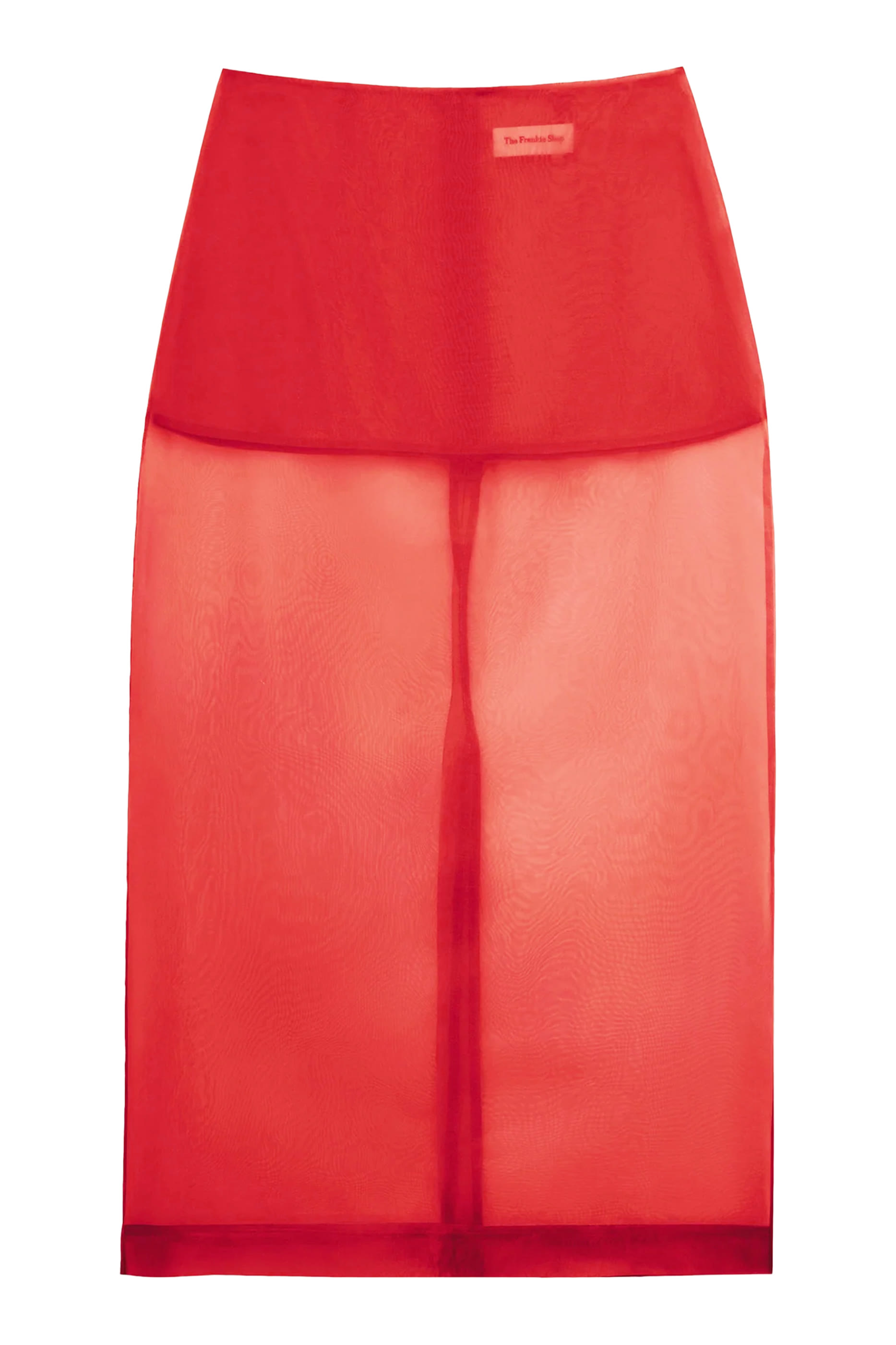 تنورة بيري شفافة متوسطة الطول