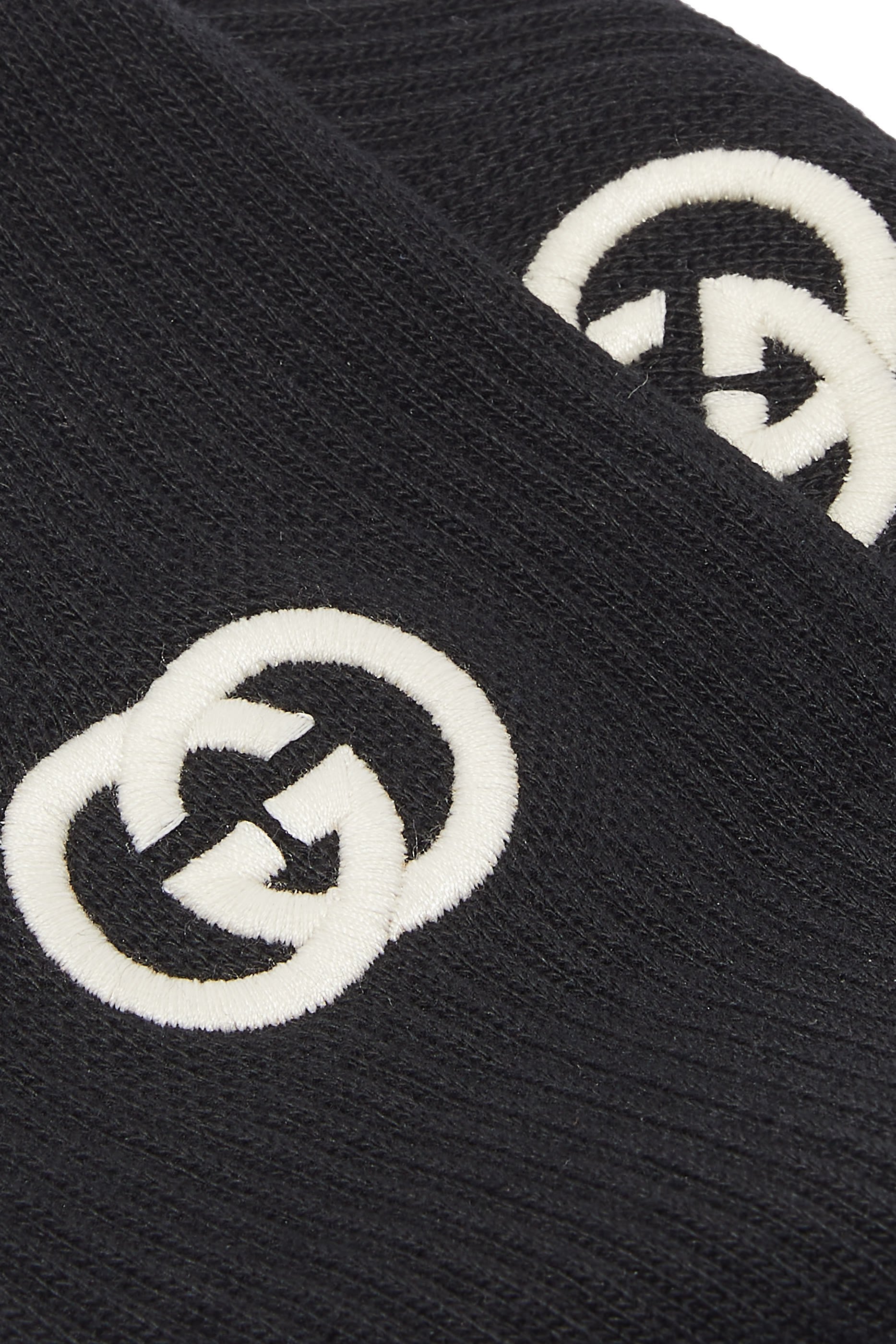 جوارب من مزيج قطن بحرفي شعار الماركة بتصميم متداخل