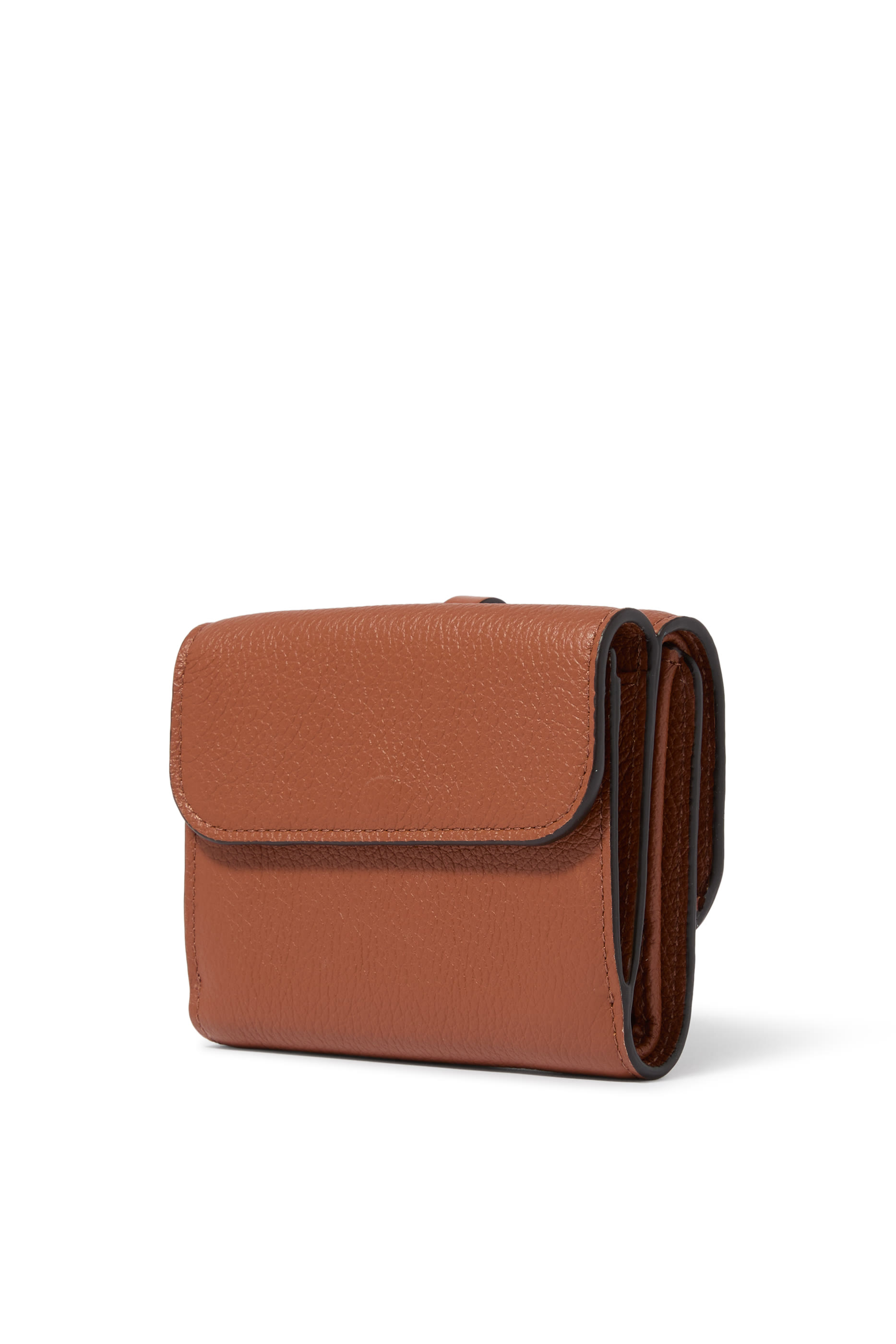 محفظة ألفابت صغيرة بتصميم ثلاثي الطي