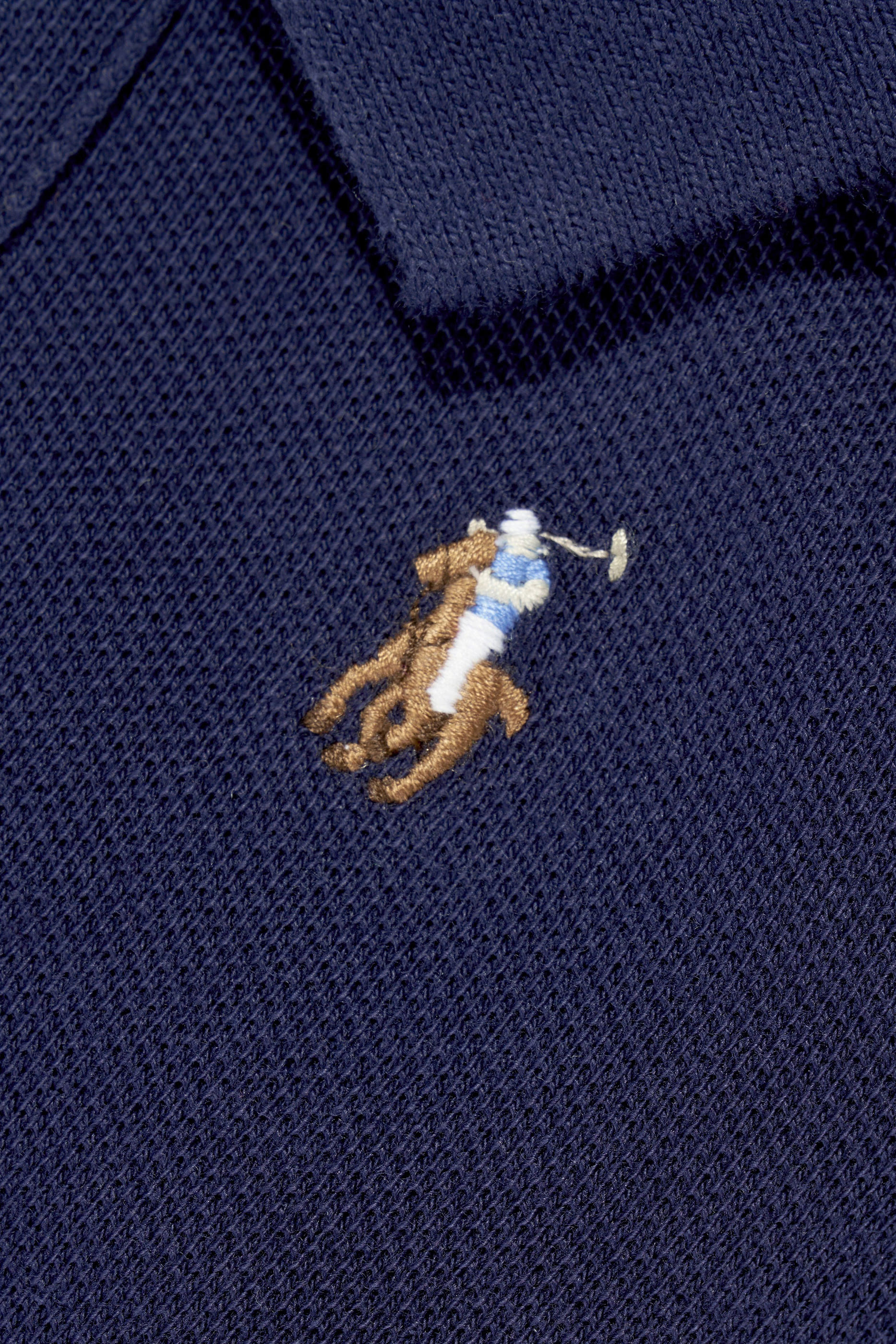 طقم أفرول ومريلة بشعار الماركة للأطفال