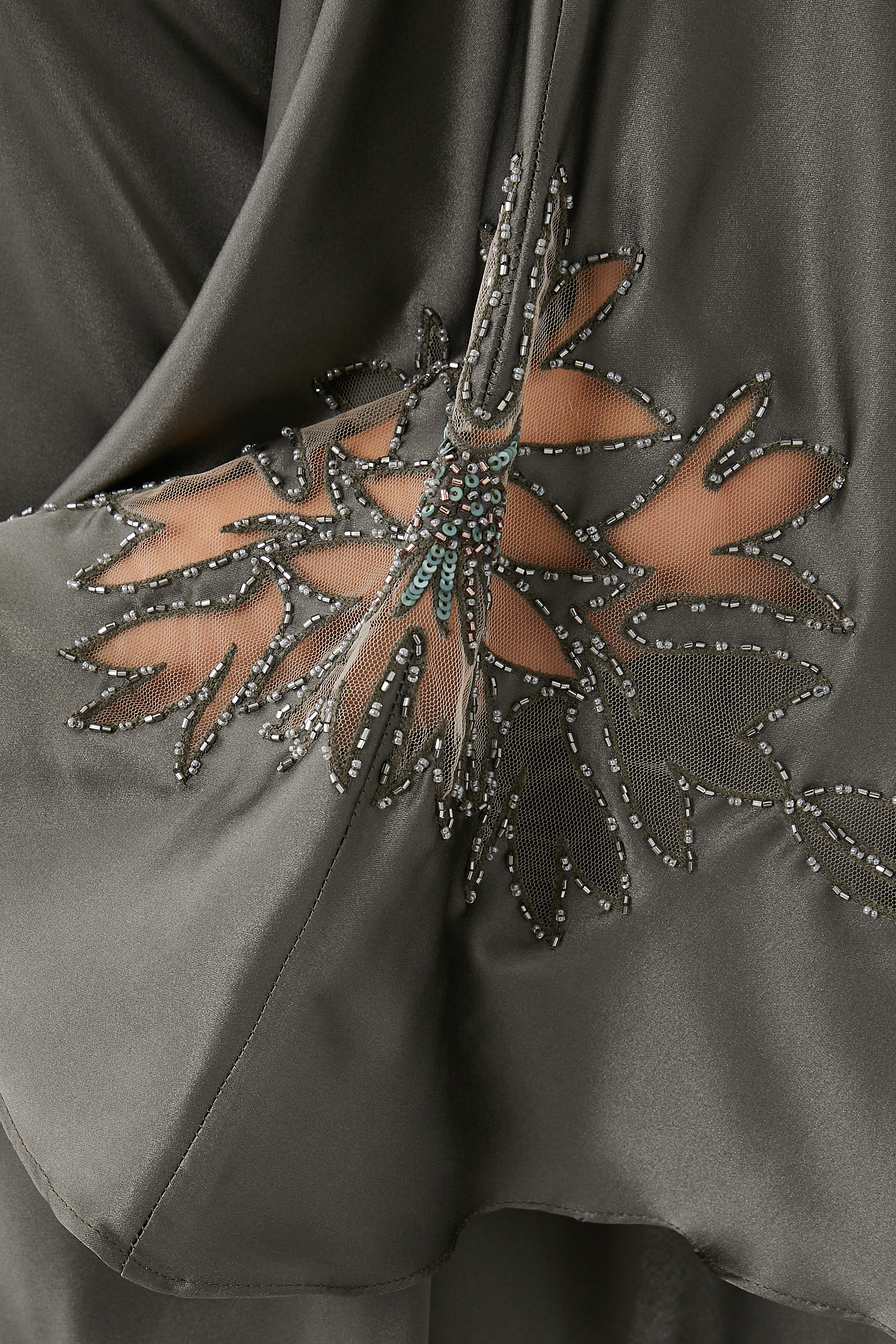 فستان مجدول حرير