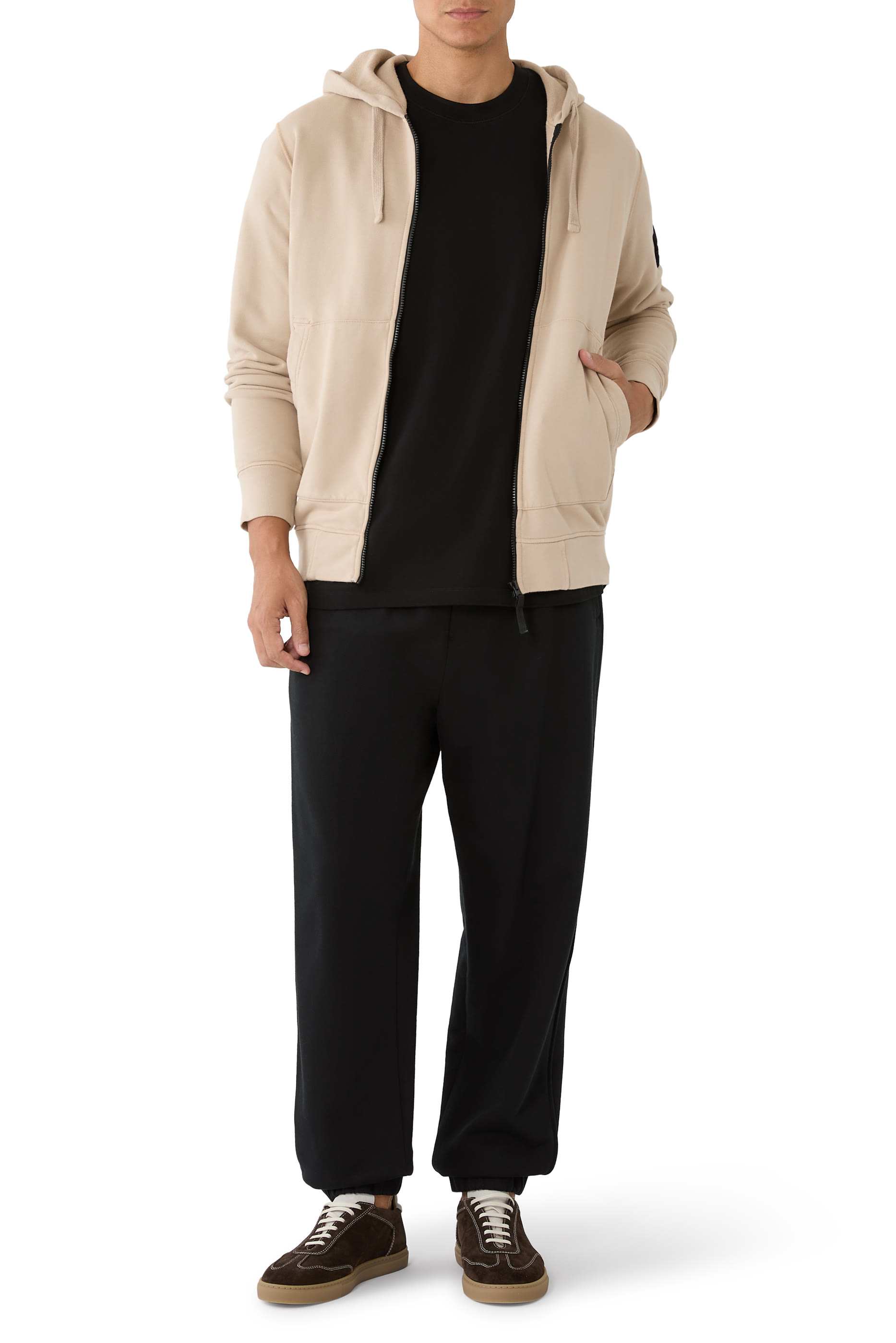 Zip-Up Hooded Sweatshirt