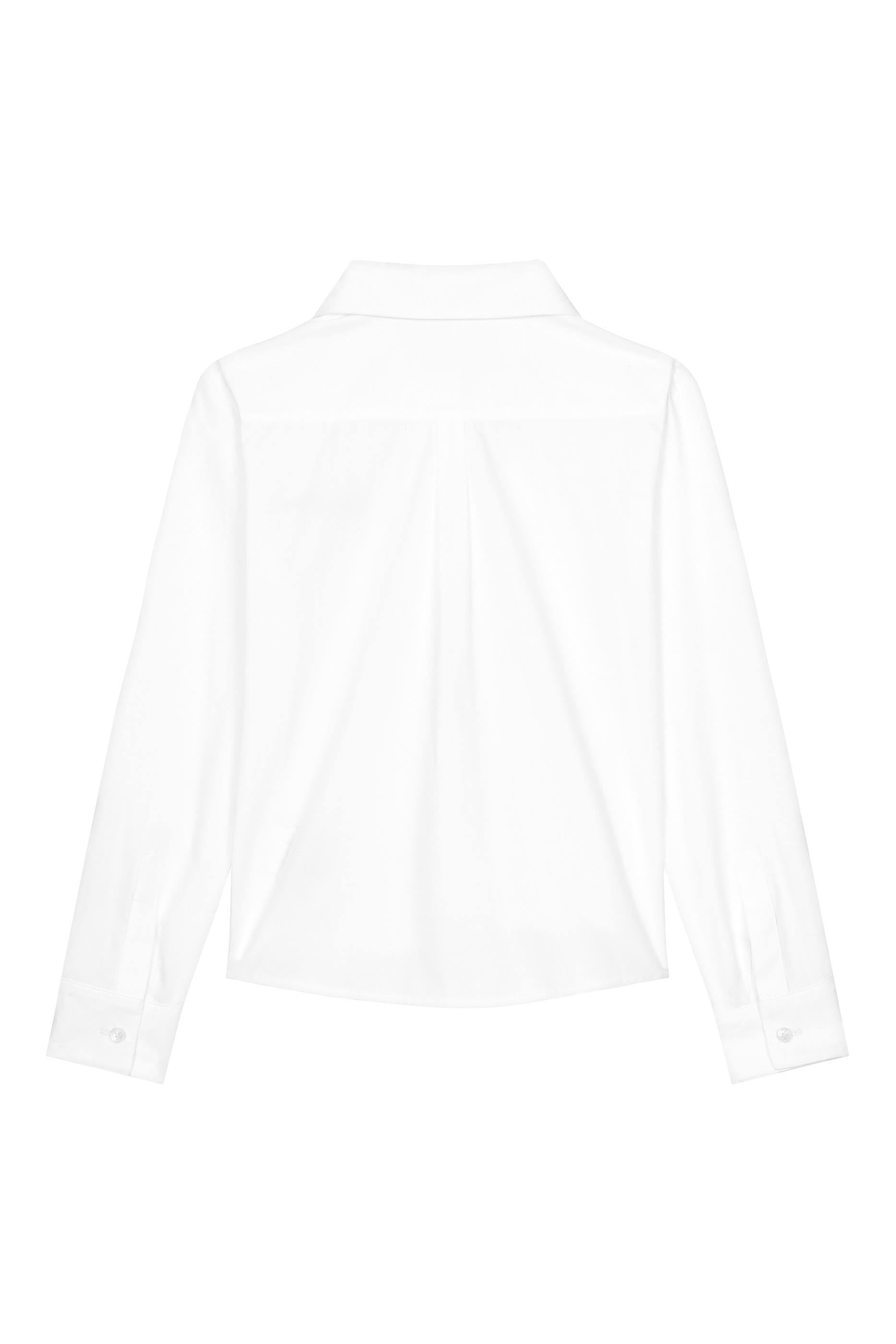 قميص بشعار الماركة وزهور مطرزة للأطفال