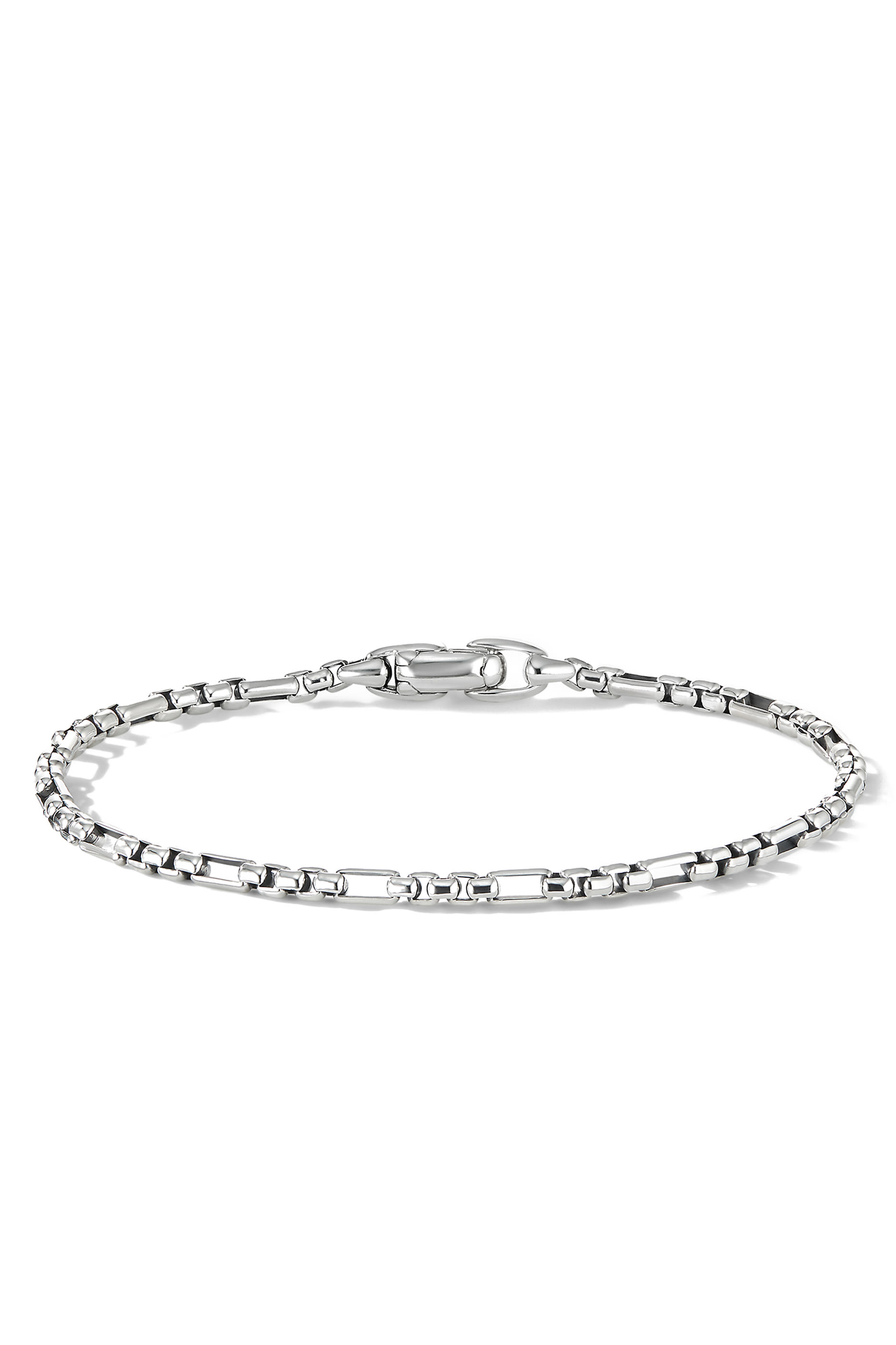 سوار مفتوح بسلسة بحلقات مكعبة