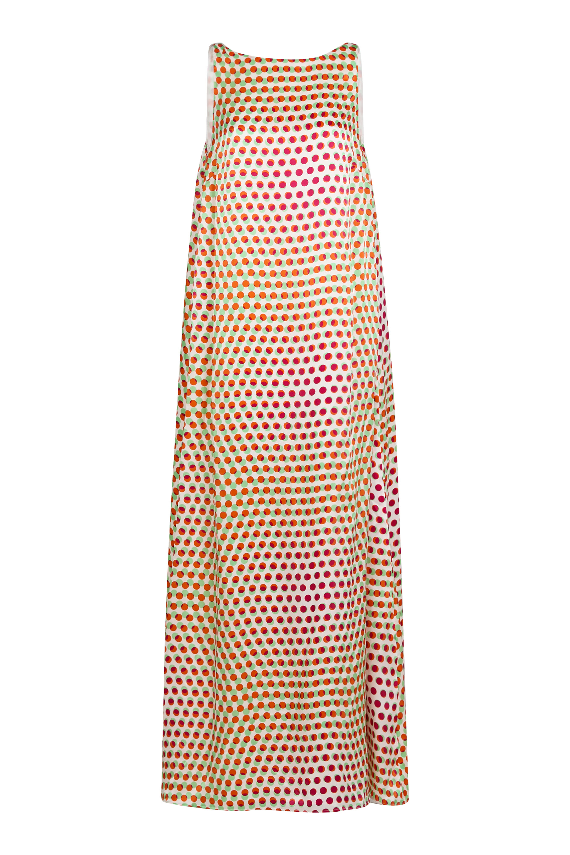 فستان بنقشة حرير