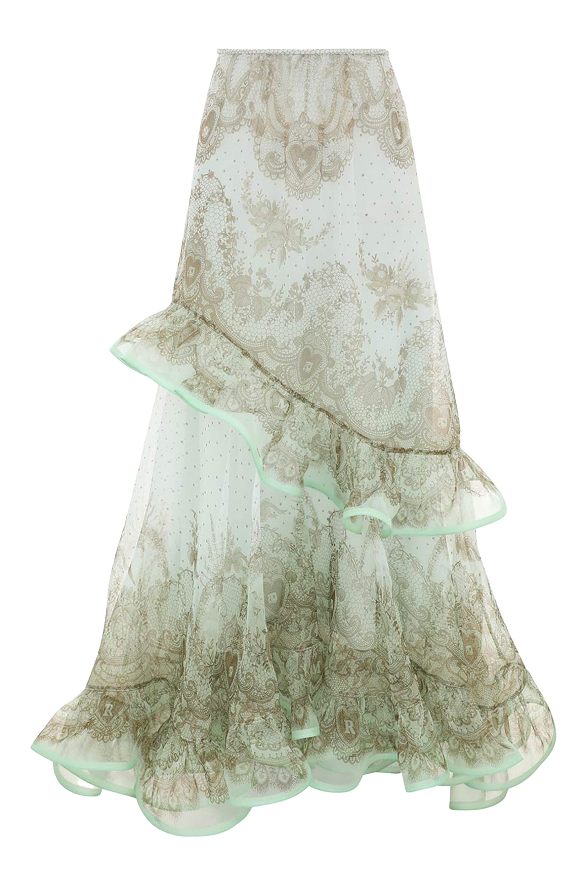 تنورة كراش طويلة بتصميم مموج