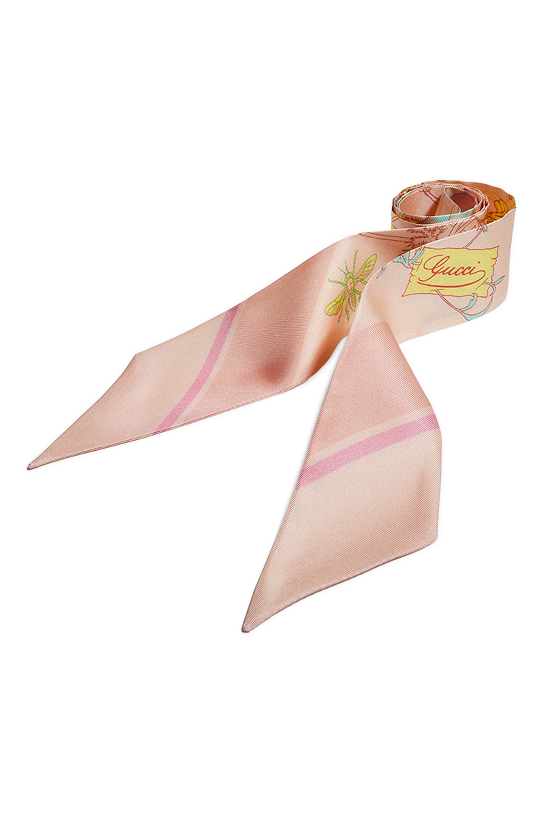 وشاح مزين بطبعات حرير