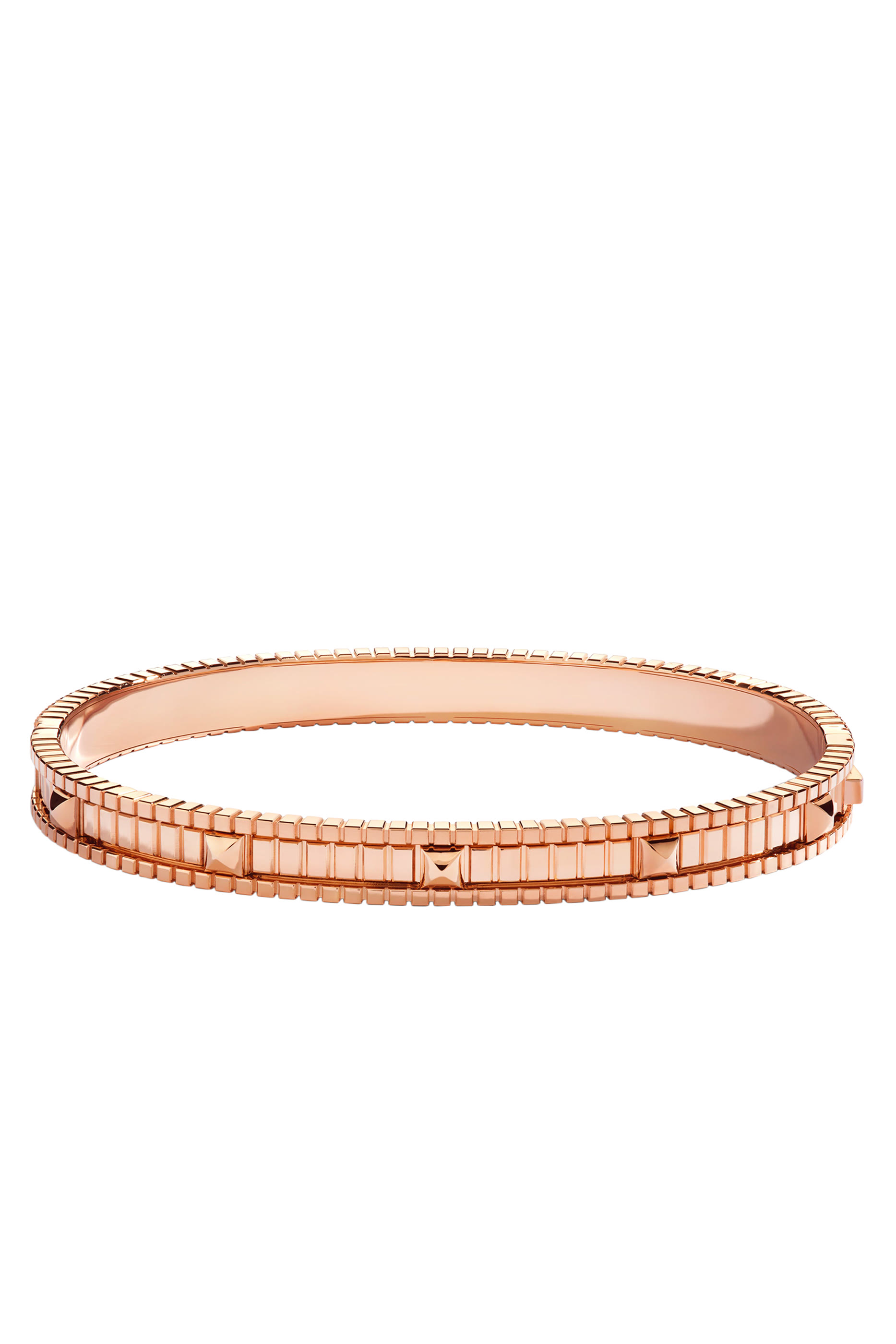 سوار لايف بتصميم مرصع كليا بالماس وإغلاق مفصلي، ذهب وردي عيار 18 قيراط