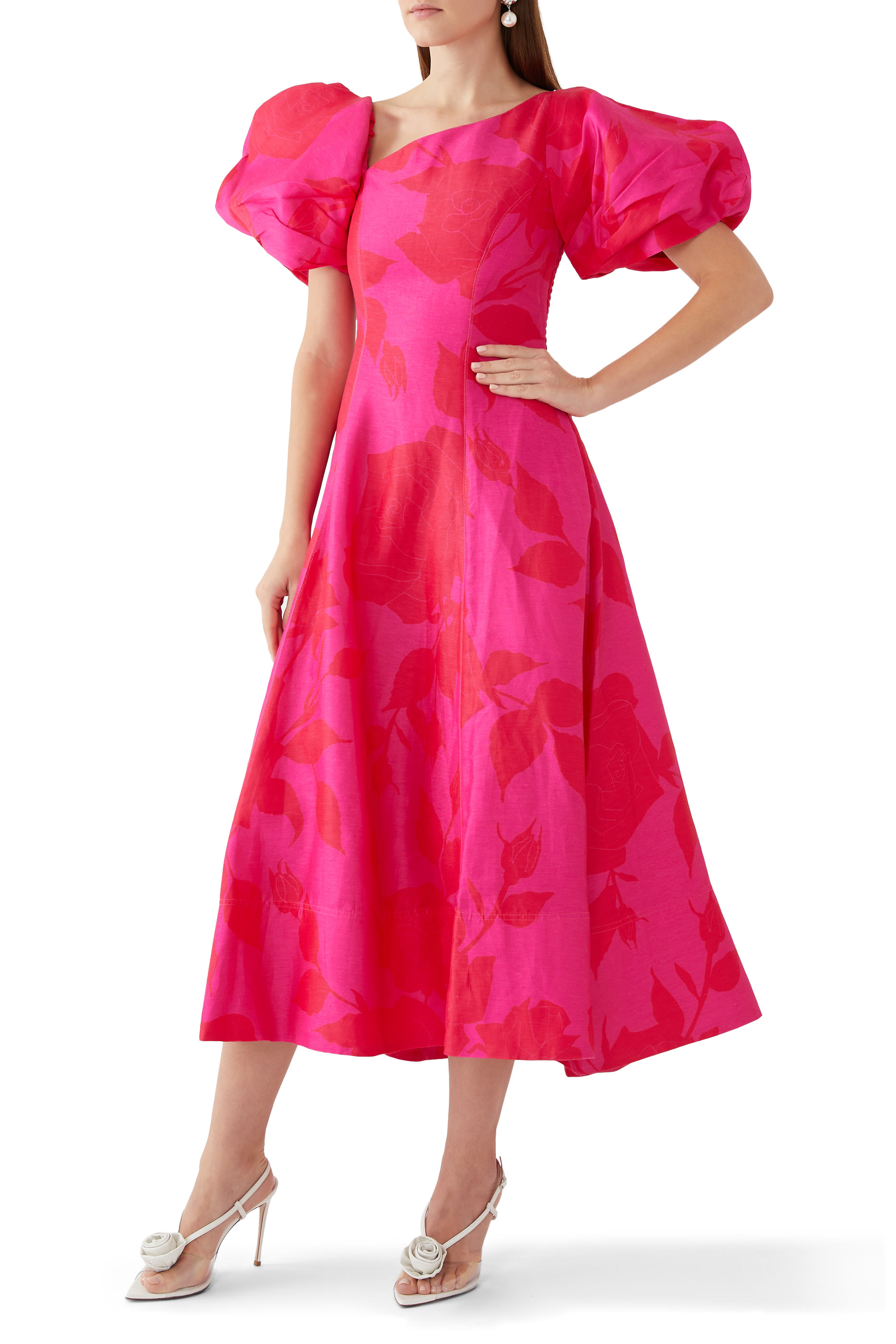 Arista Tulip Sleeve Midi Dress