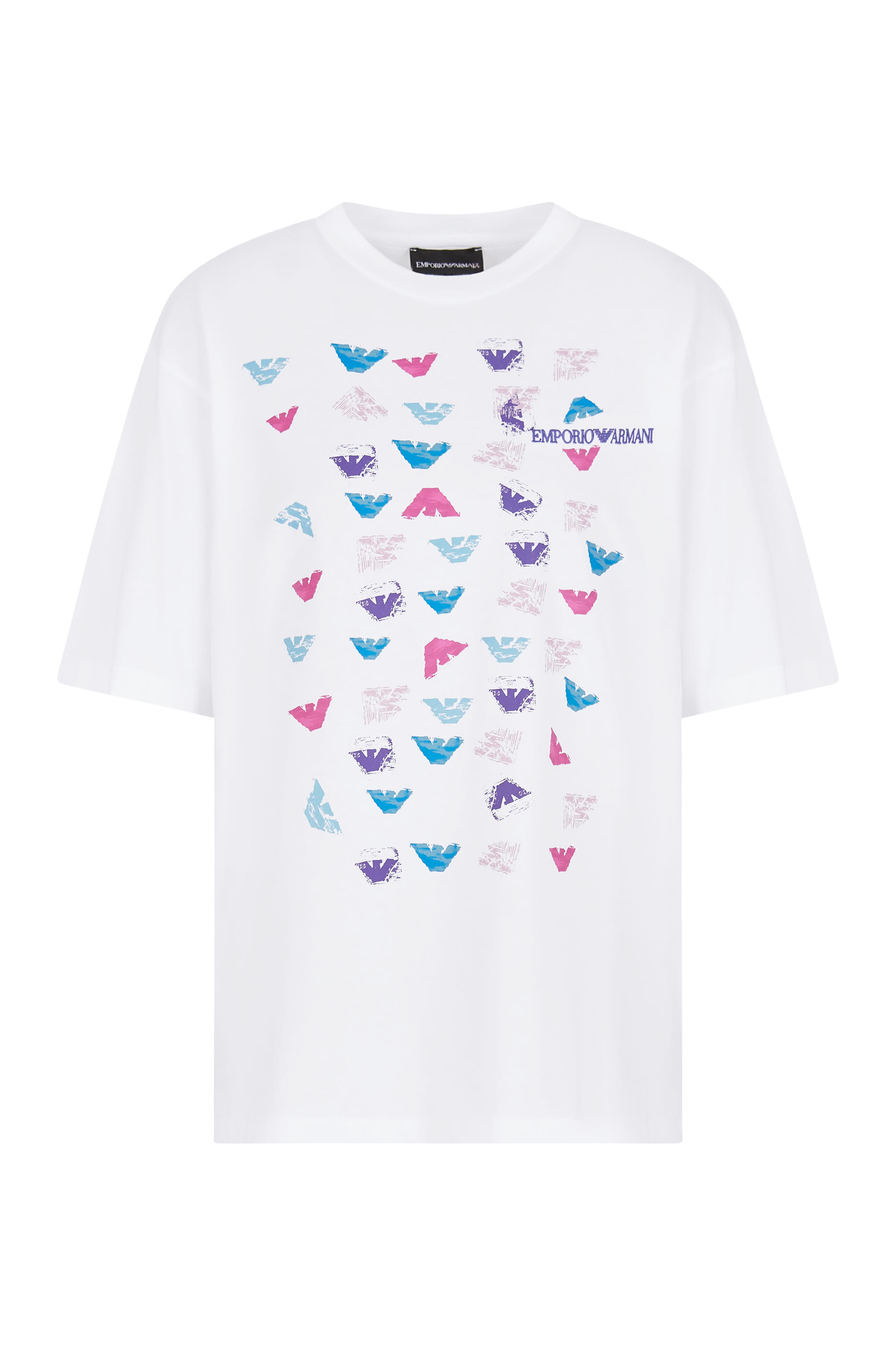 تيشيرت مزين كليا بنقشة شعار الماركة جيرسيه