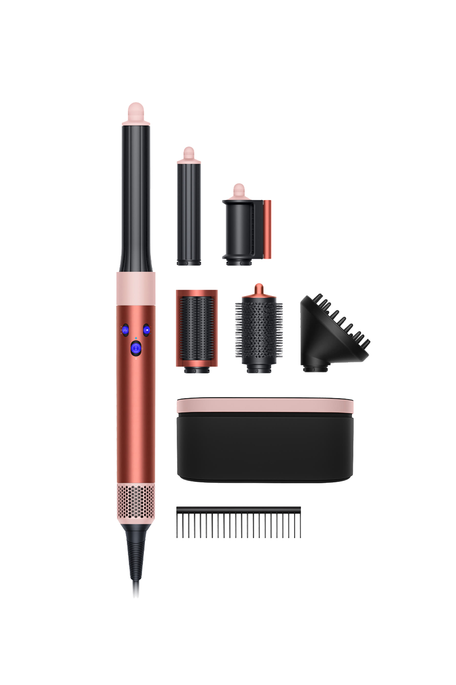 مصفف ومجفف شعر اير راب كومبليت لونج فولمايز متعدد الاستخدامات  (برونز فراولة/وردي أحمر الخدود)