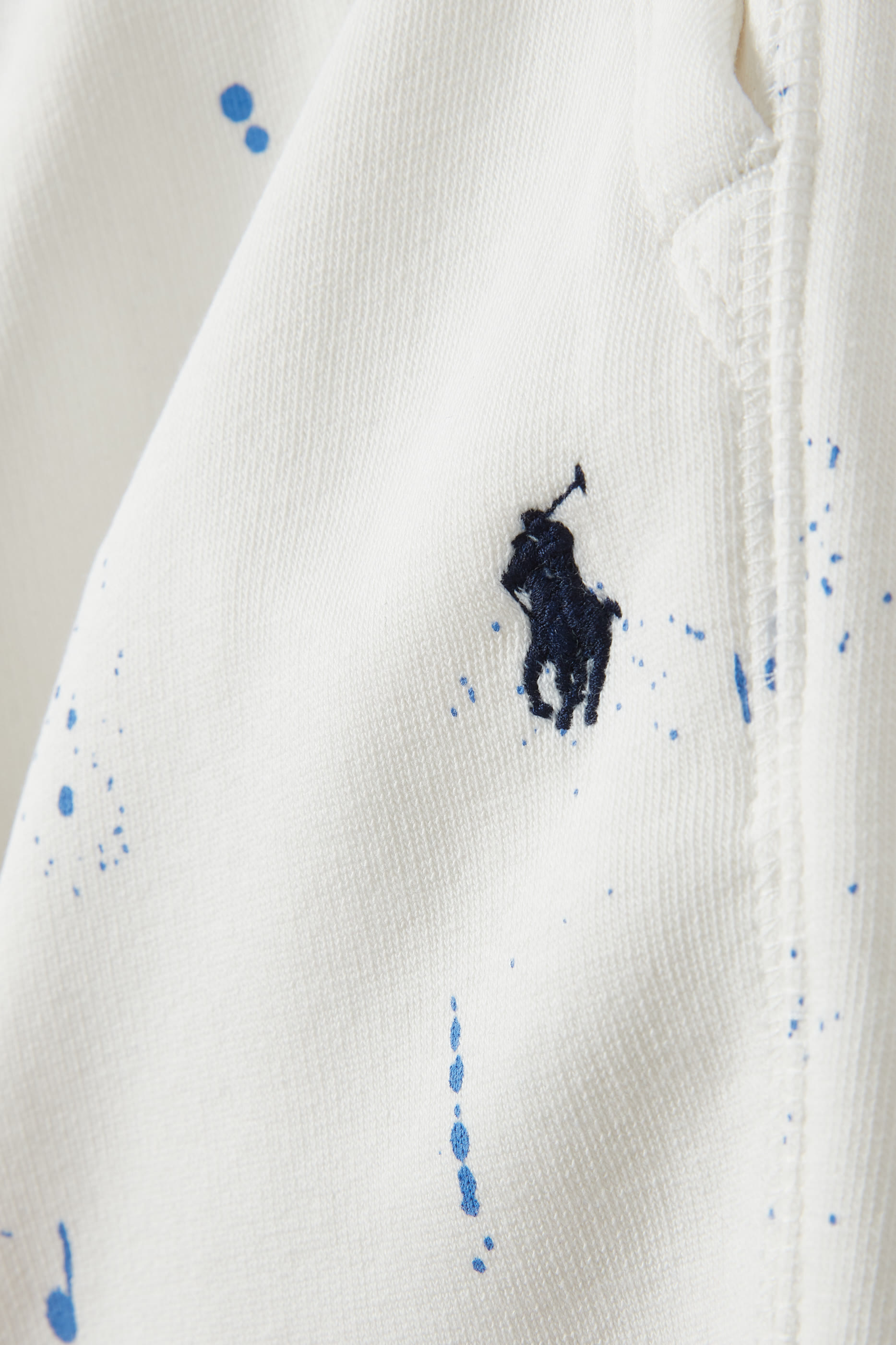 شورت رياضي للأطفال بطبعة طلاء متناثر