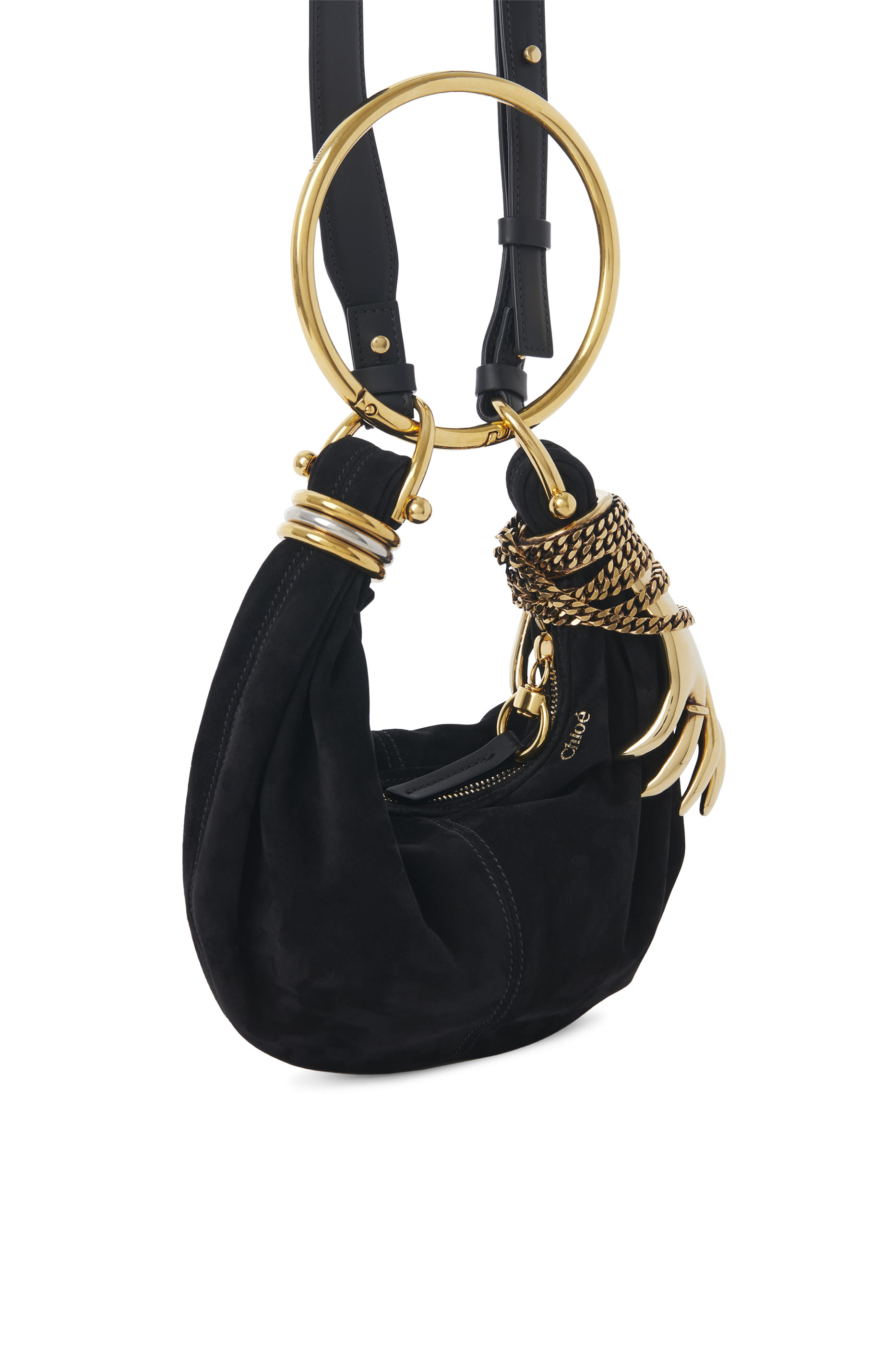 Mini Bracelet Leather Hobo Bag