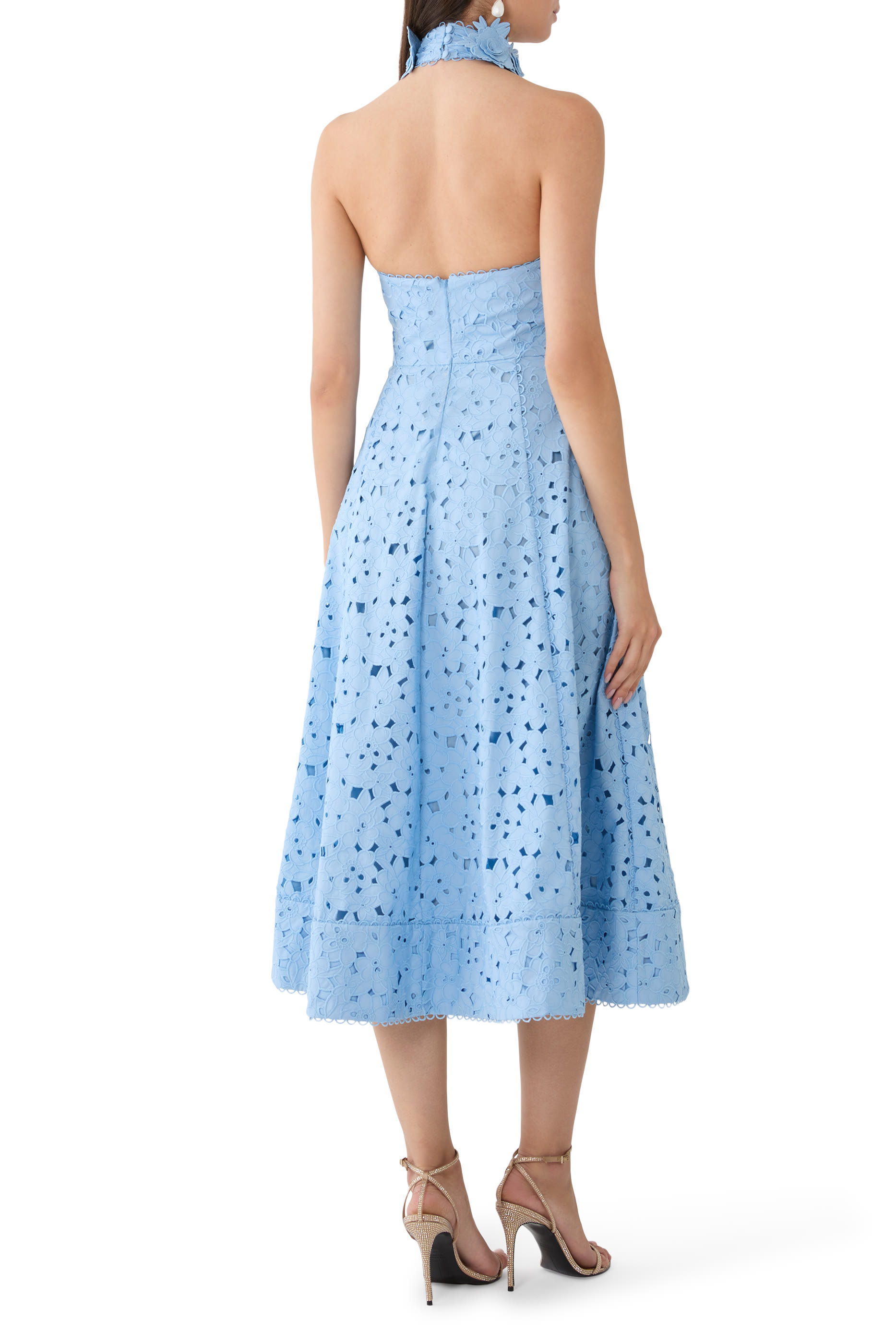 فستان نوفولا متوسط الطول برباط حول الرقبة