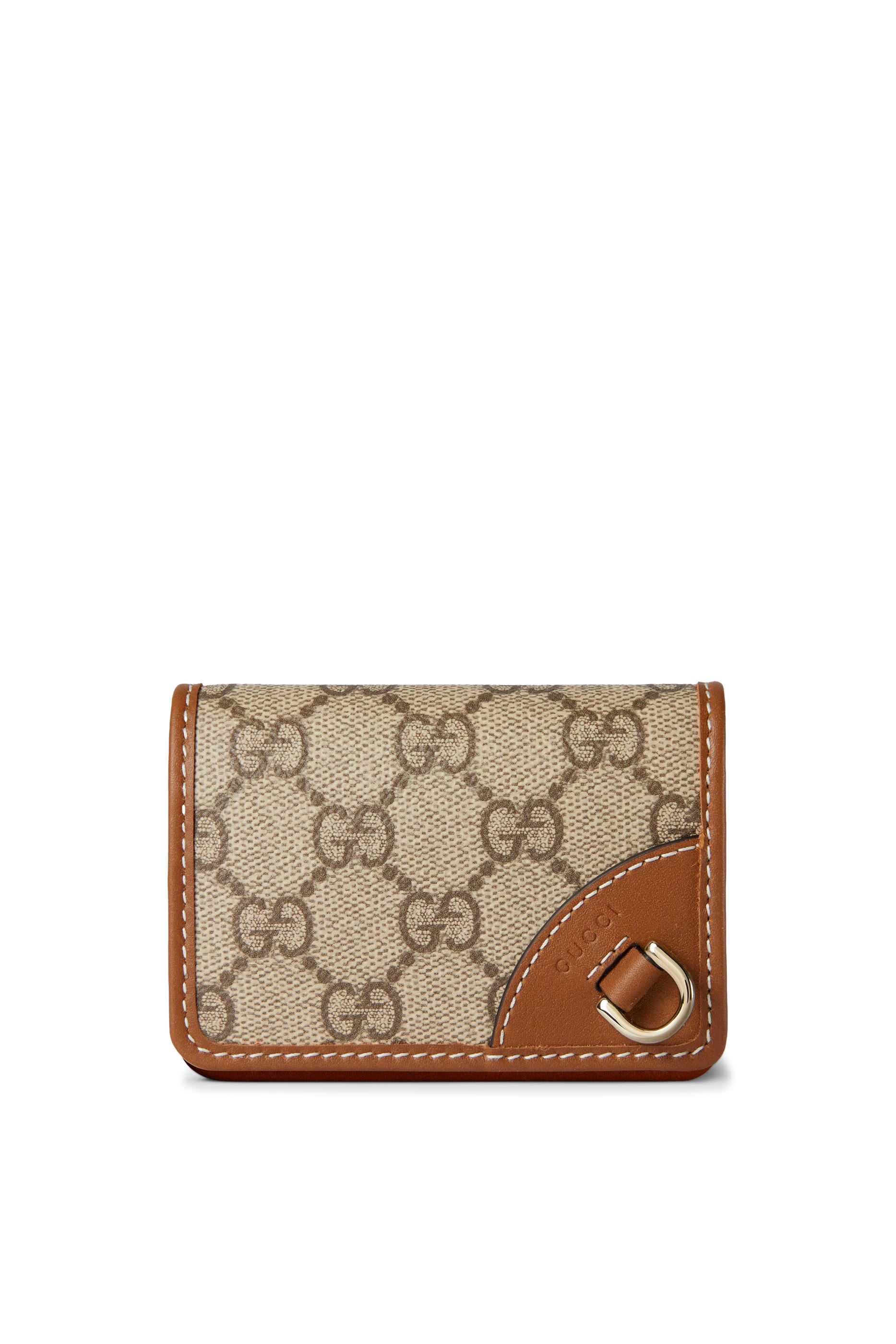 محفظة صغيرة بنقشة حرفي شعار الماركة