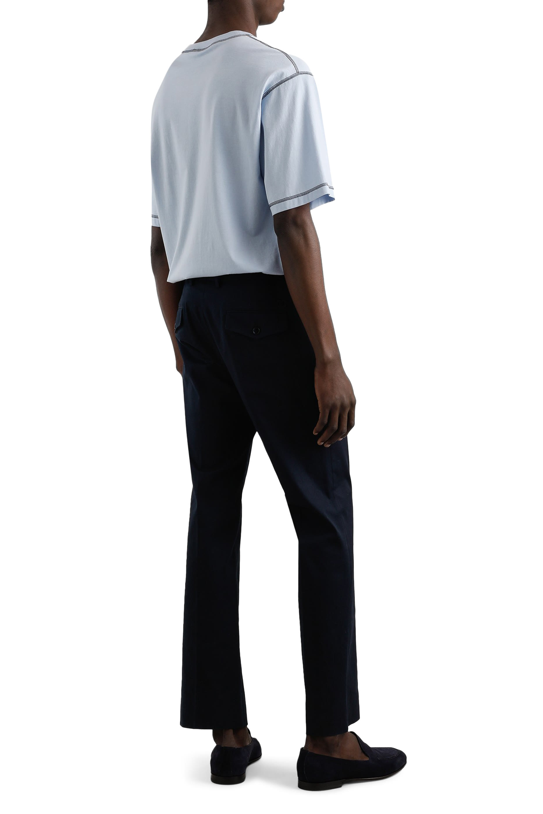 تيشيرت بطبعة حرفي شعار الماركة قطن