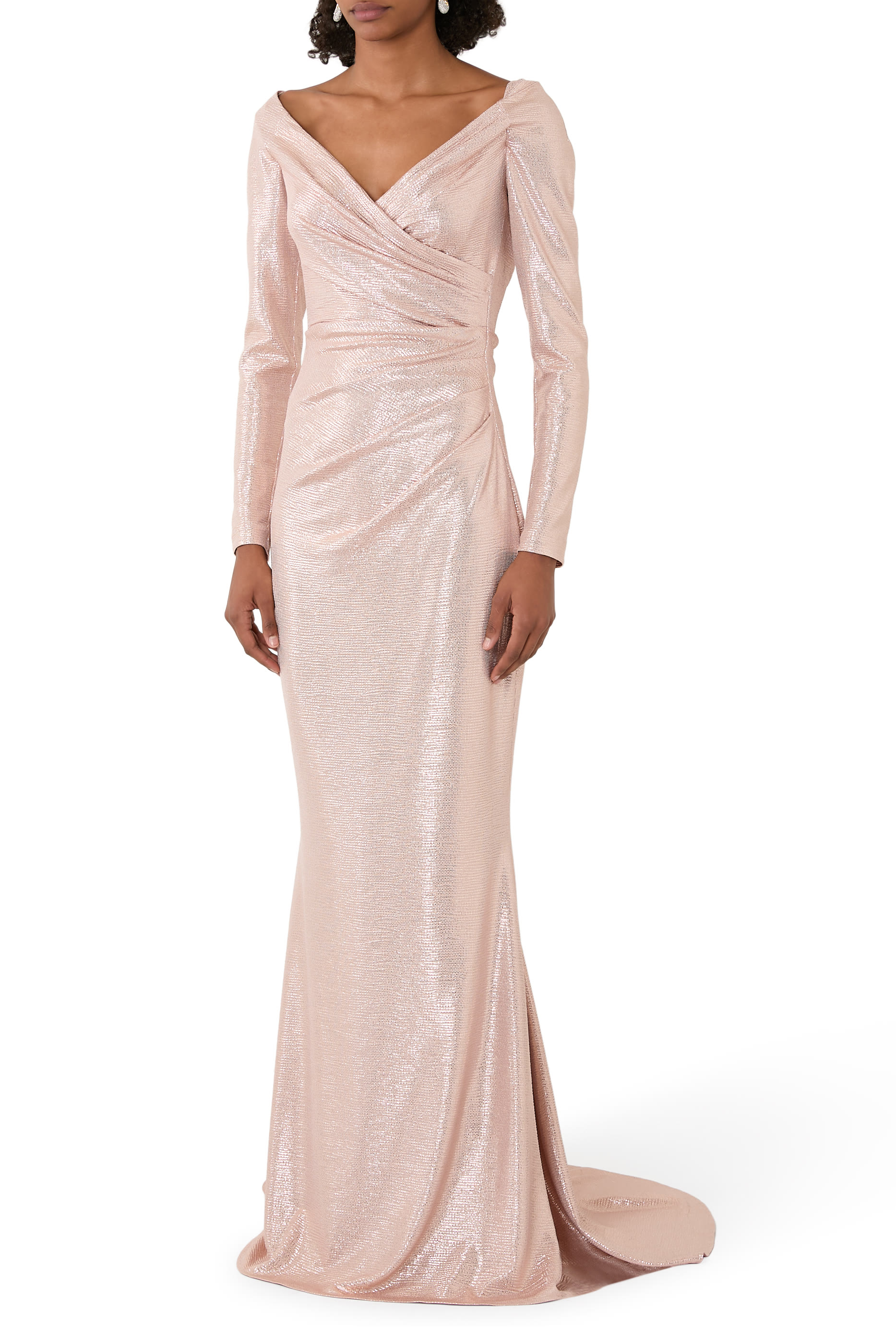 فستان سهرة ميروربول بأكمام طويلة