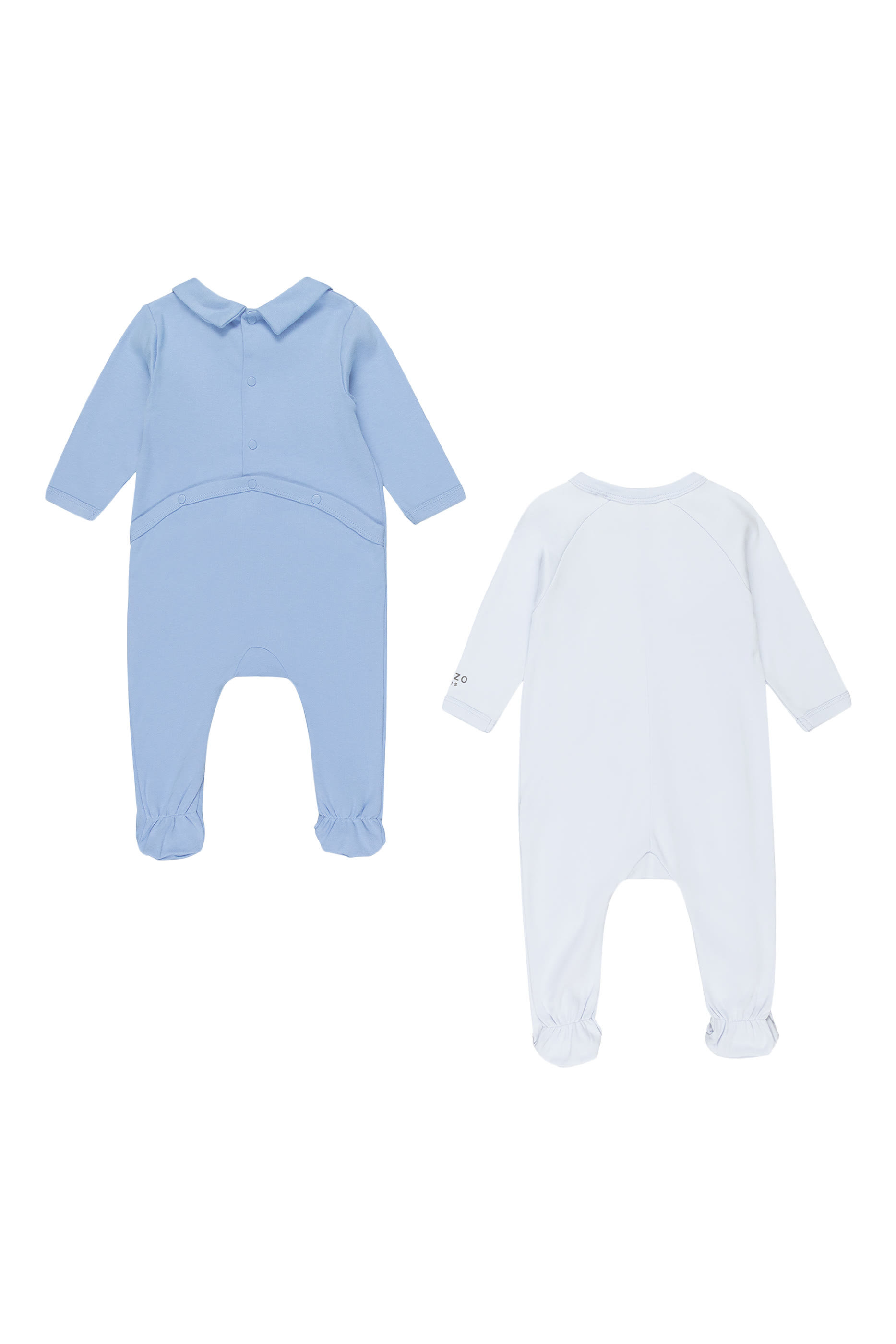 طقم لباس قطعة واحدة بيجامة بنقشة نمر وشعار الماركة للأطفال، 2 قطع