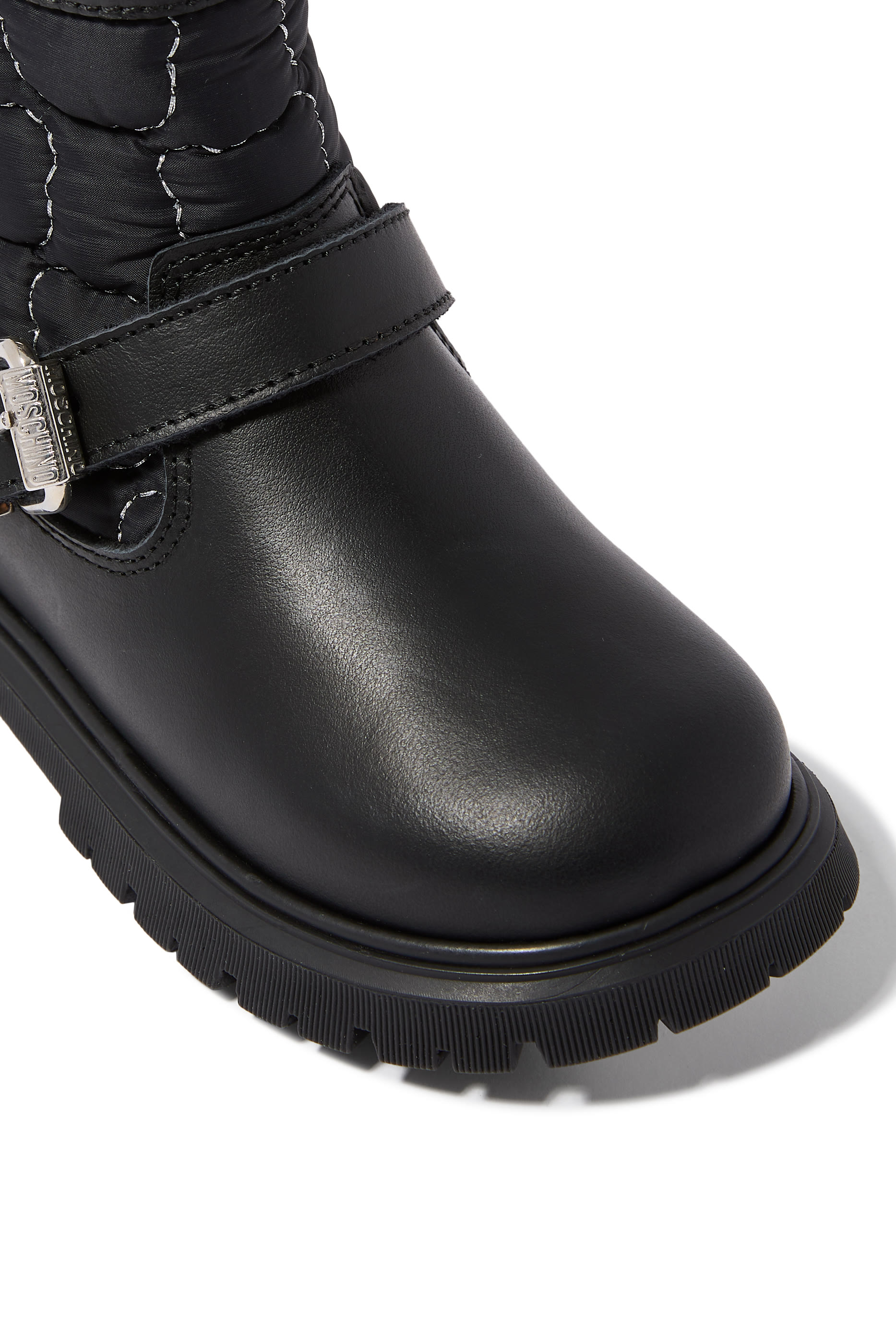 حذاء بوت تيدي بطول الكاحل بتصميم مبطن للأطفال