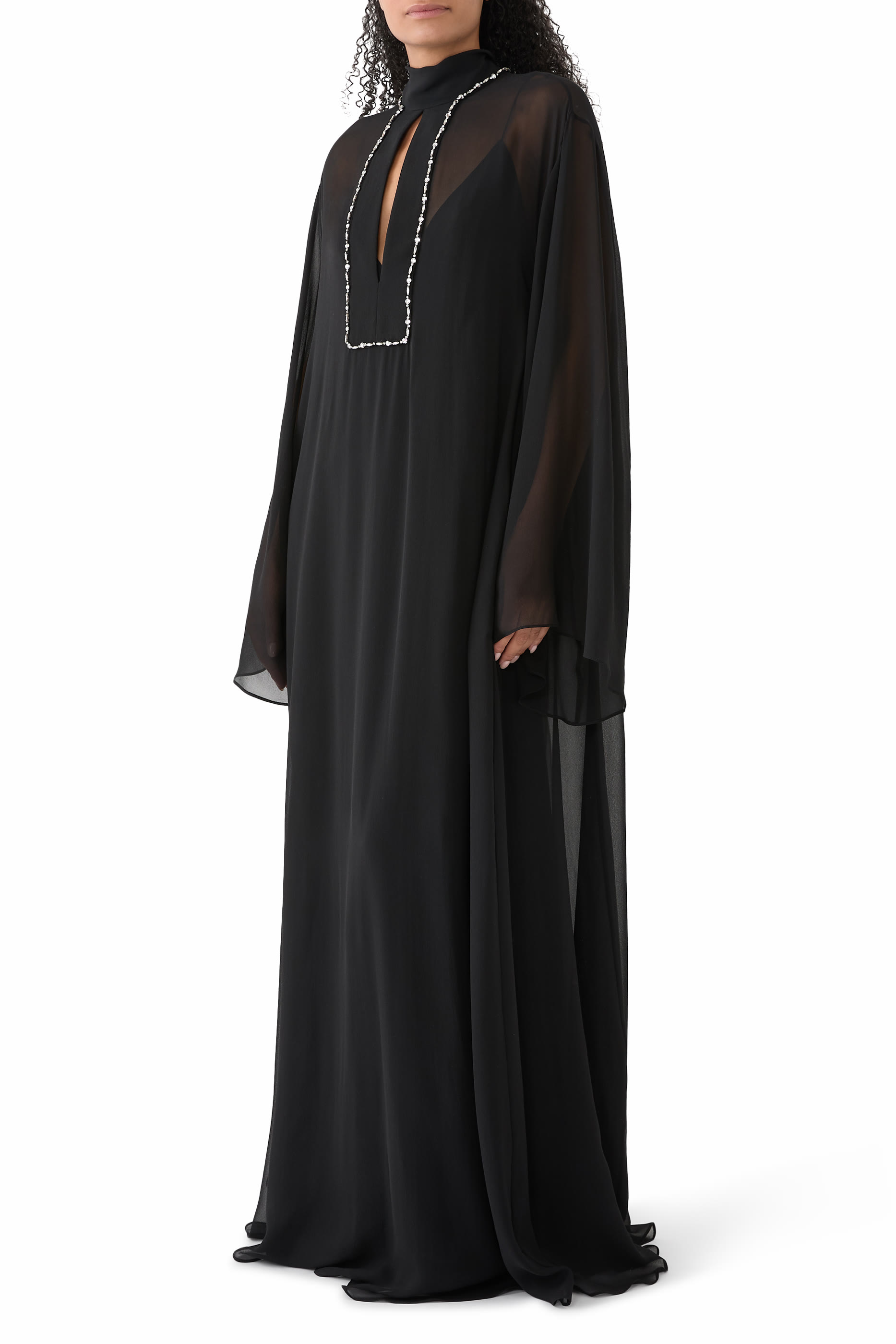 فستان سهرة جورجيت حرير