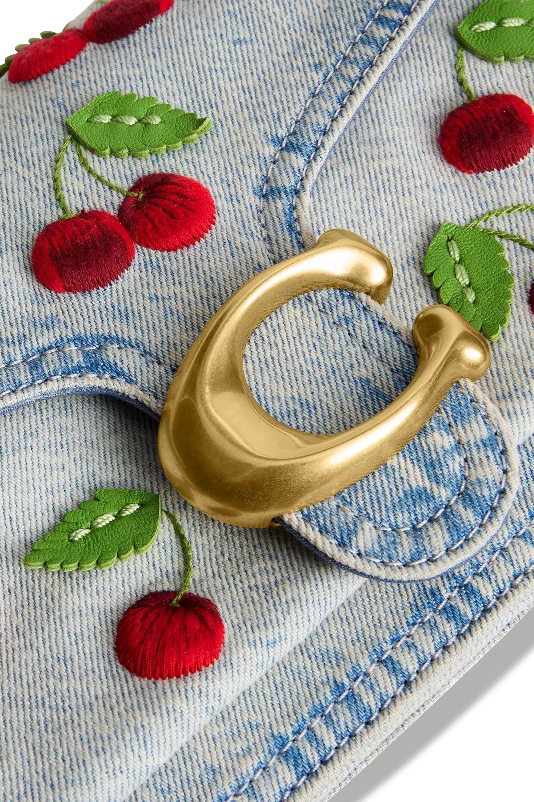 حقيبة كتف تابي 26 بتطريز كرز