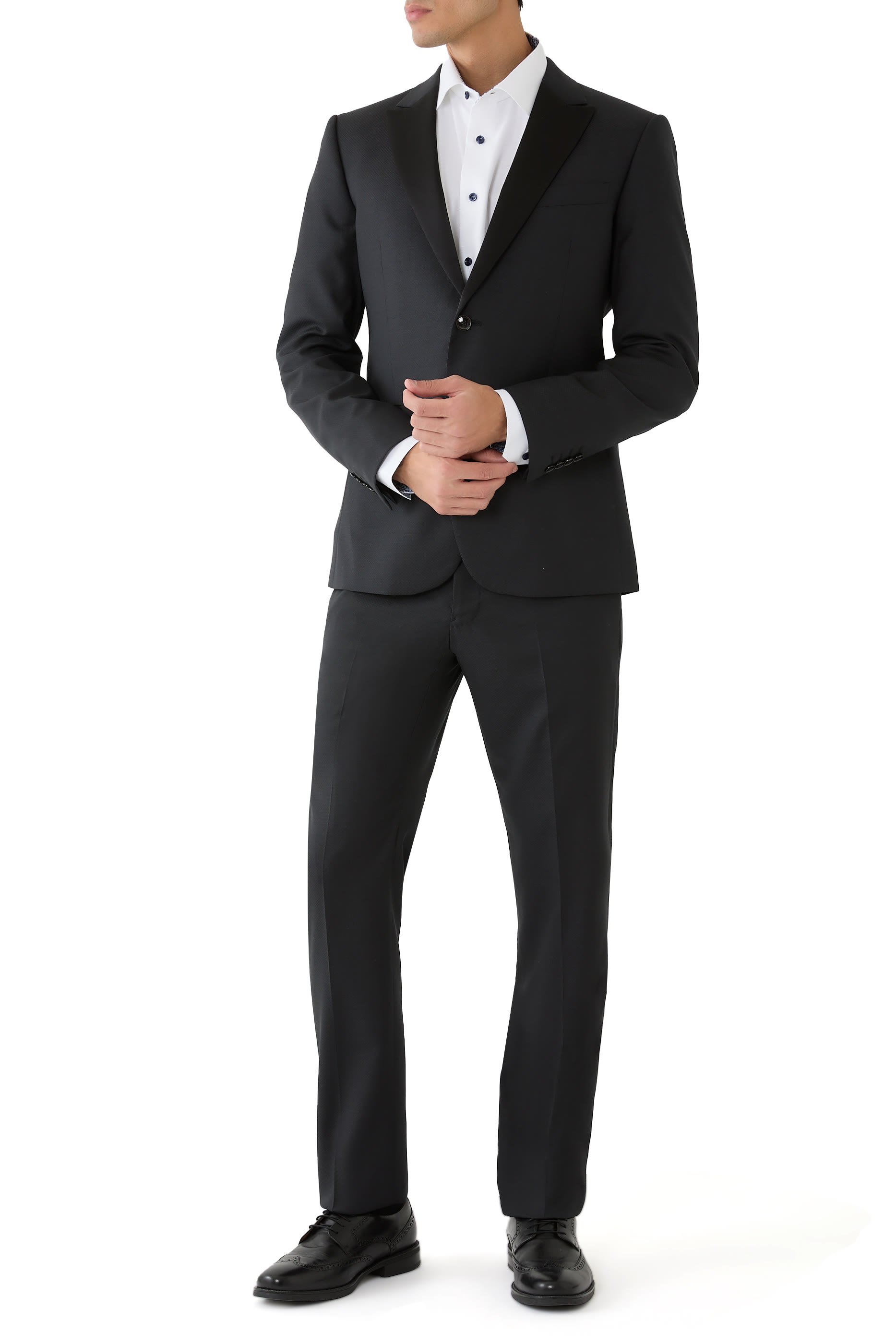 قميص تويل بارز الملمس بنقشة هندسية