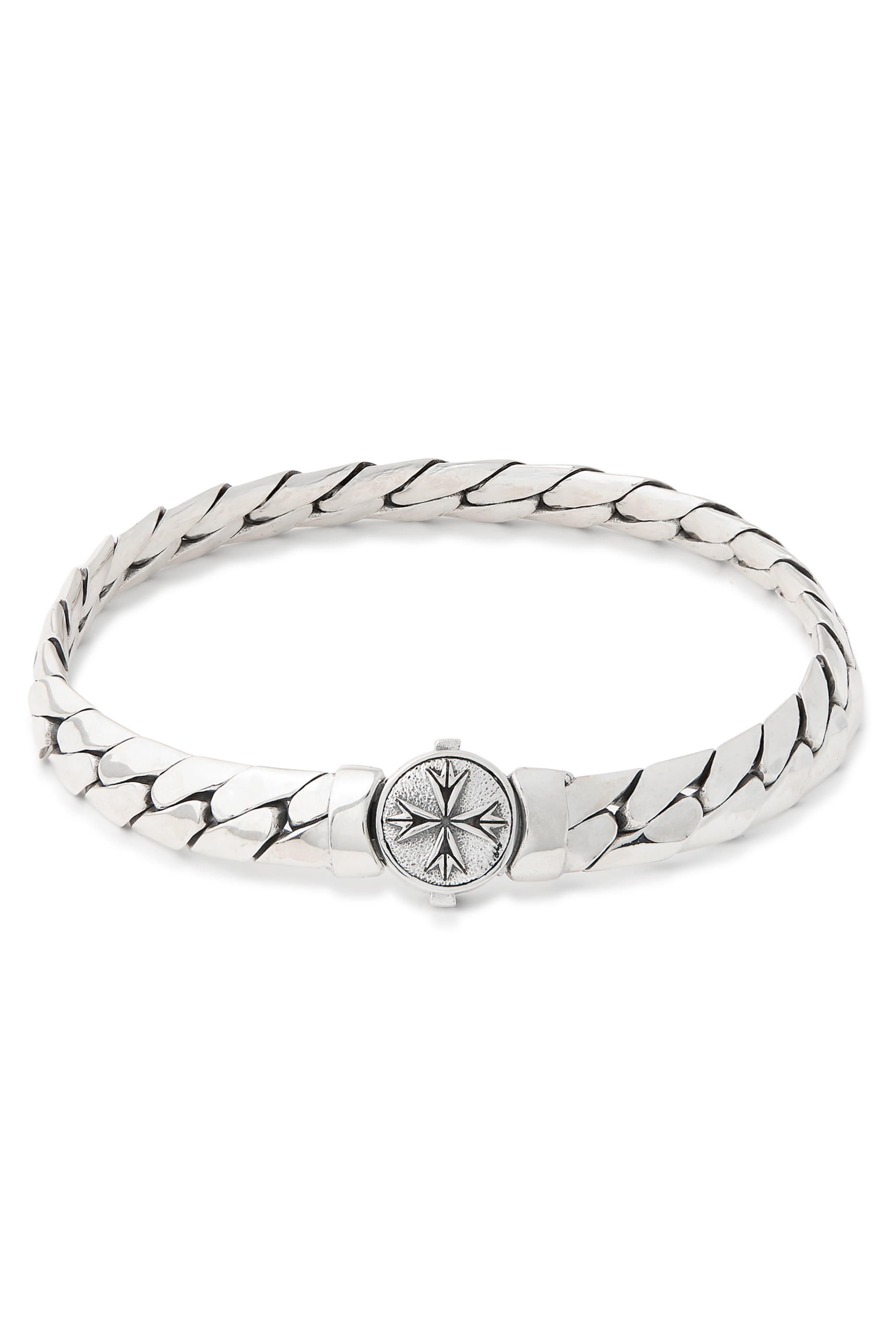 سوار هيرينغبون بتصميم سلسلة بشعار الماركة