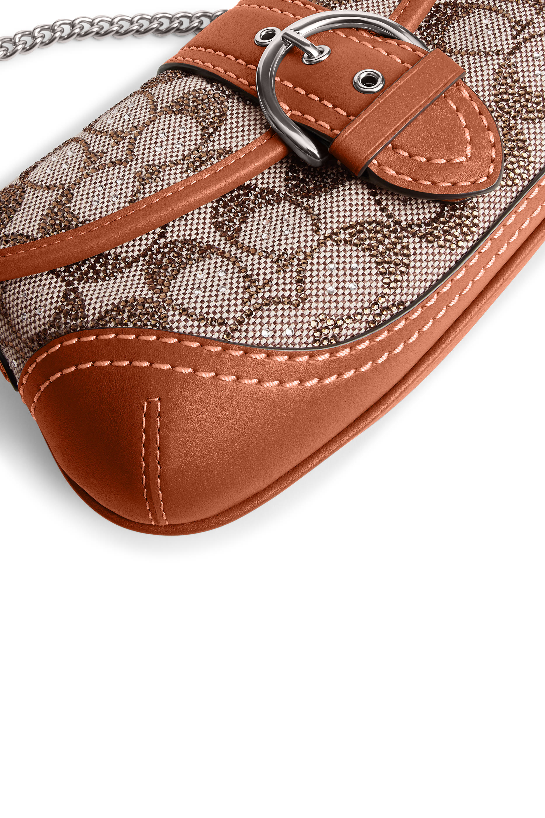 حقيبة سوهو 25 مزينة بكريستال