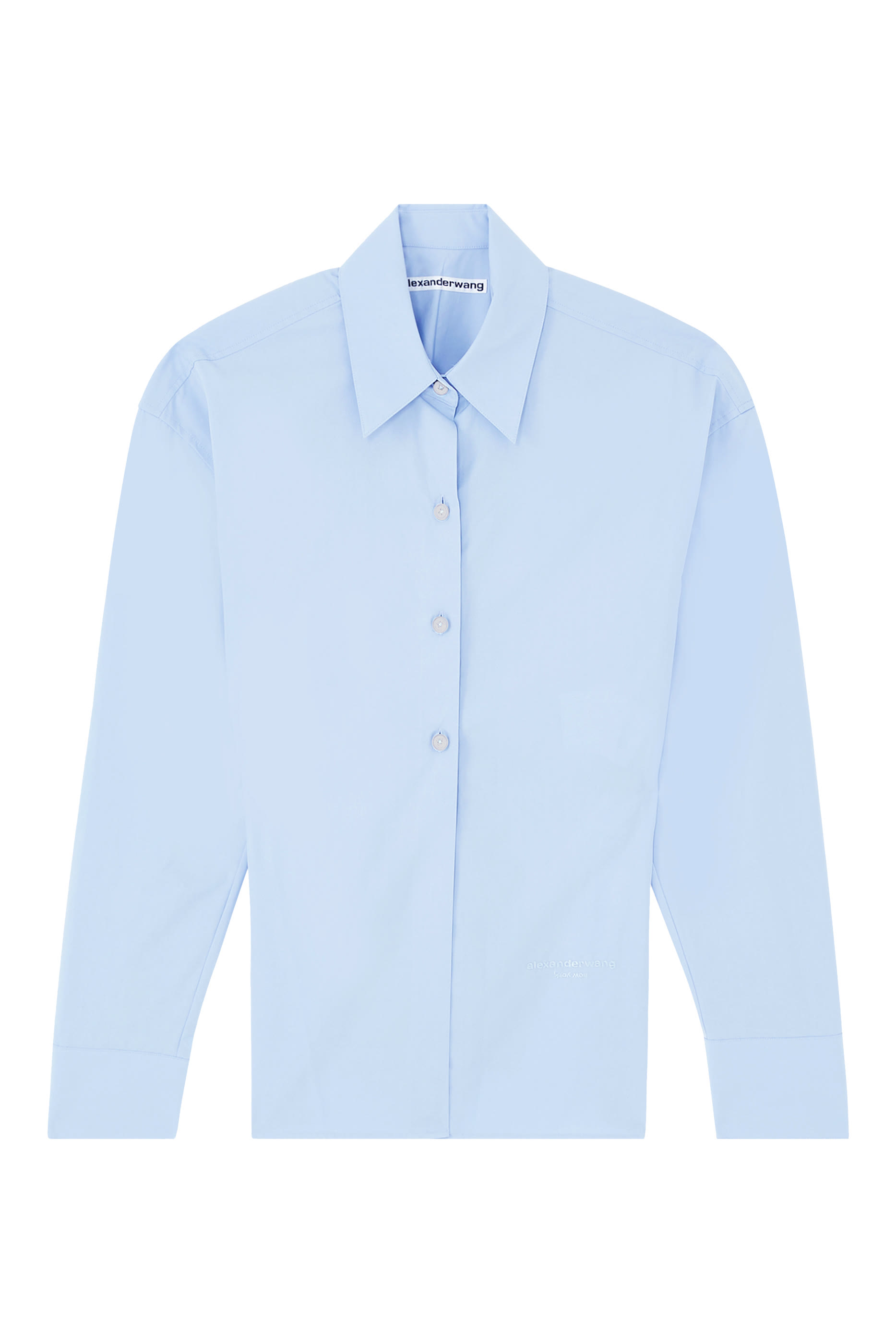 قميص بظهر مضلع وخصر مزموم