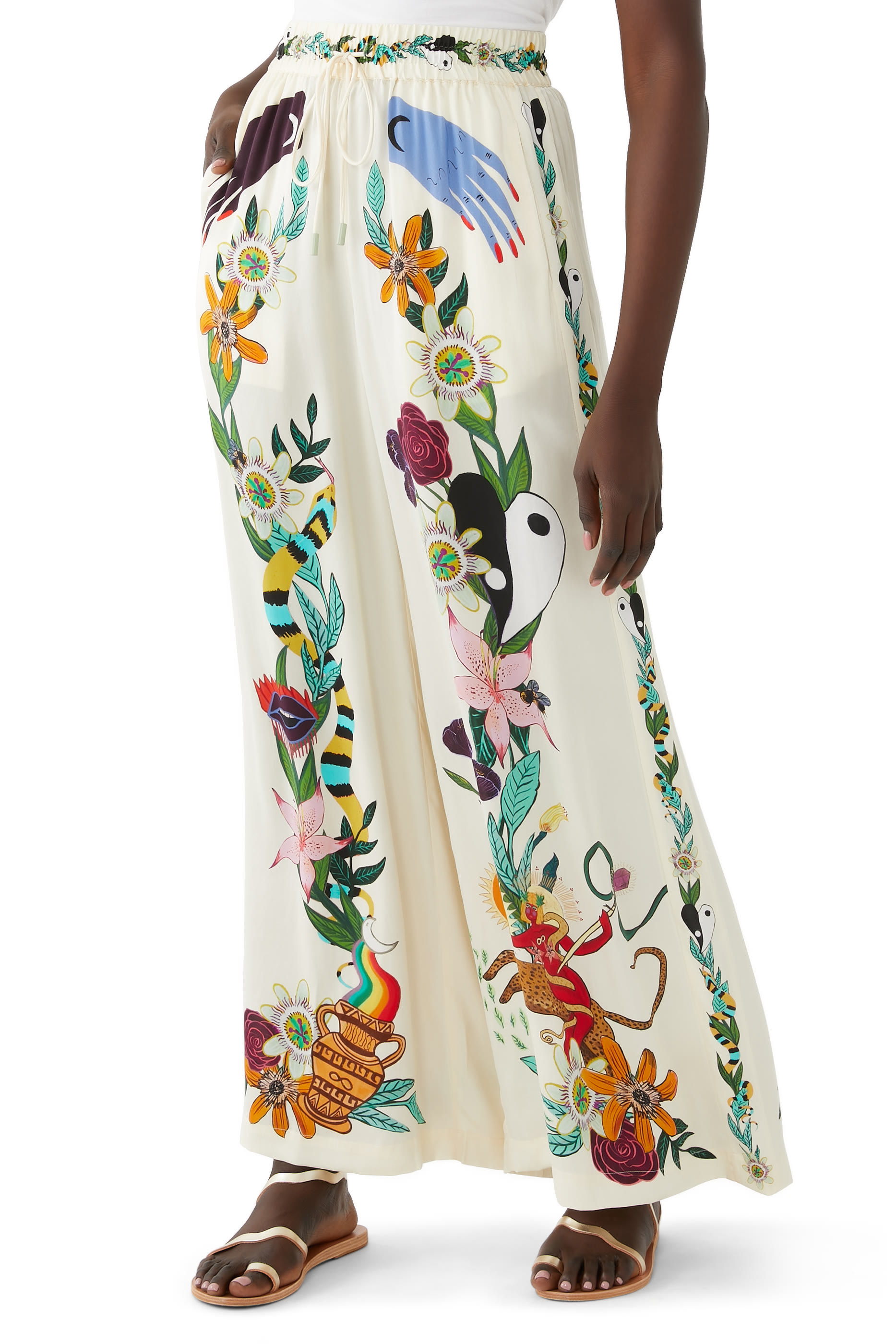 بنطال ميغان حرير