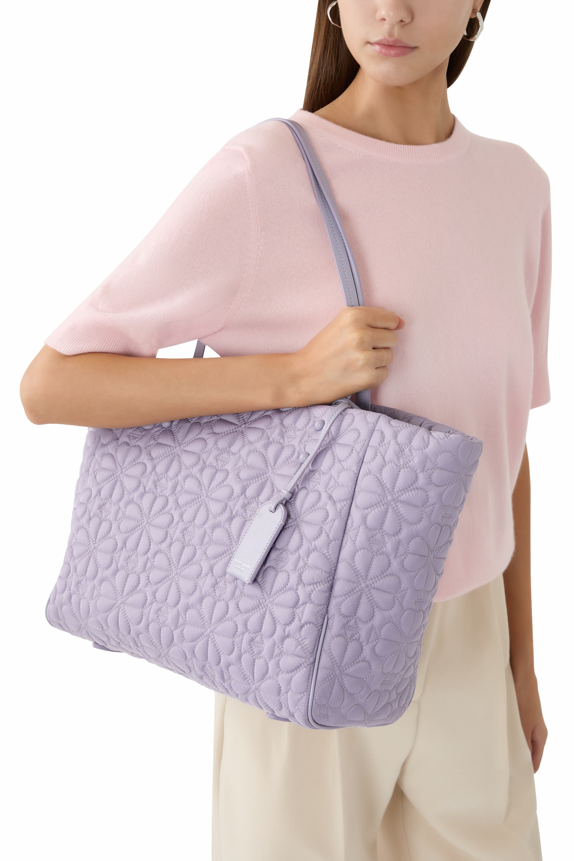 حقيبة يد تيلي مبطنة متوسطة