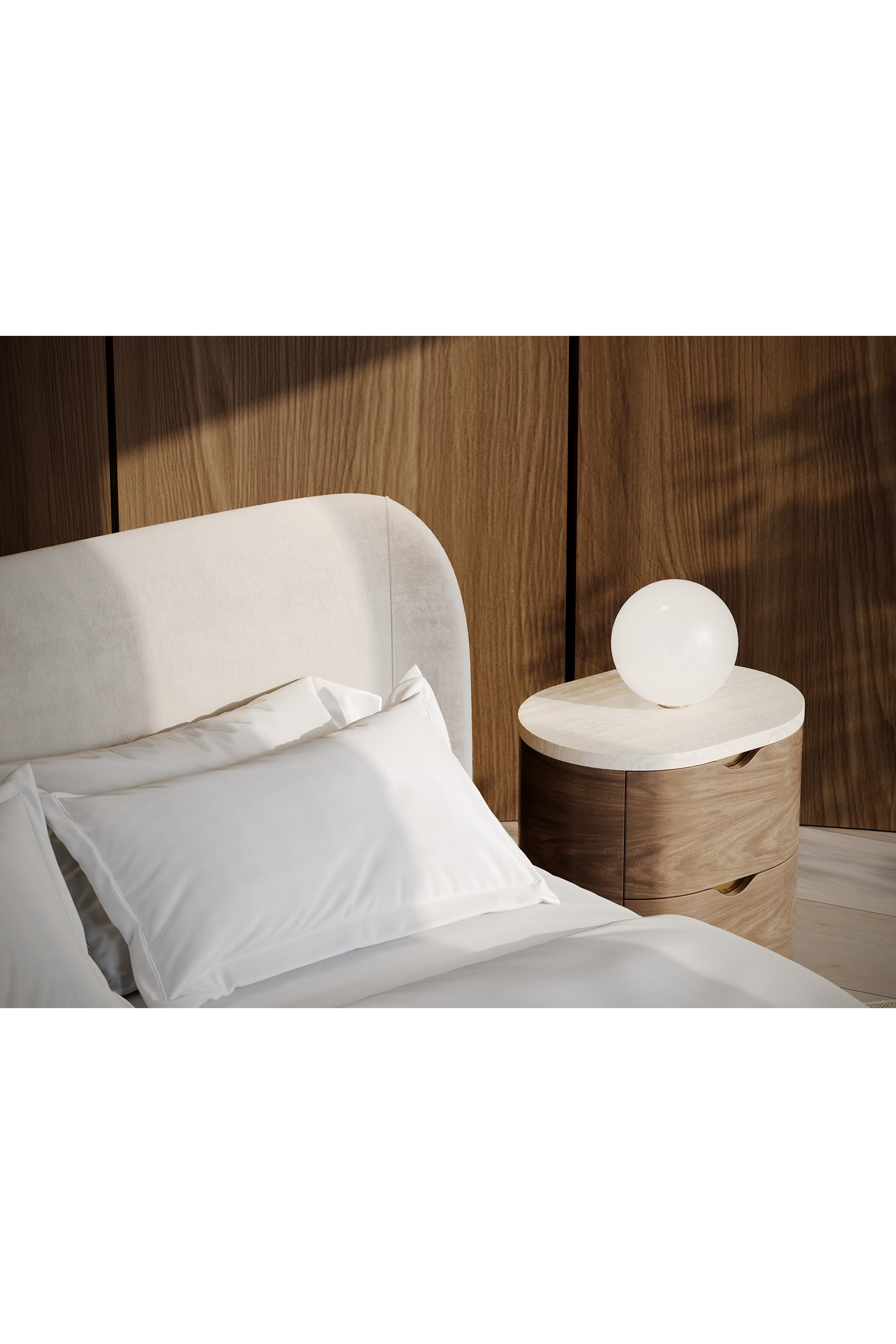 طاولة سرير جانبية فلور