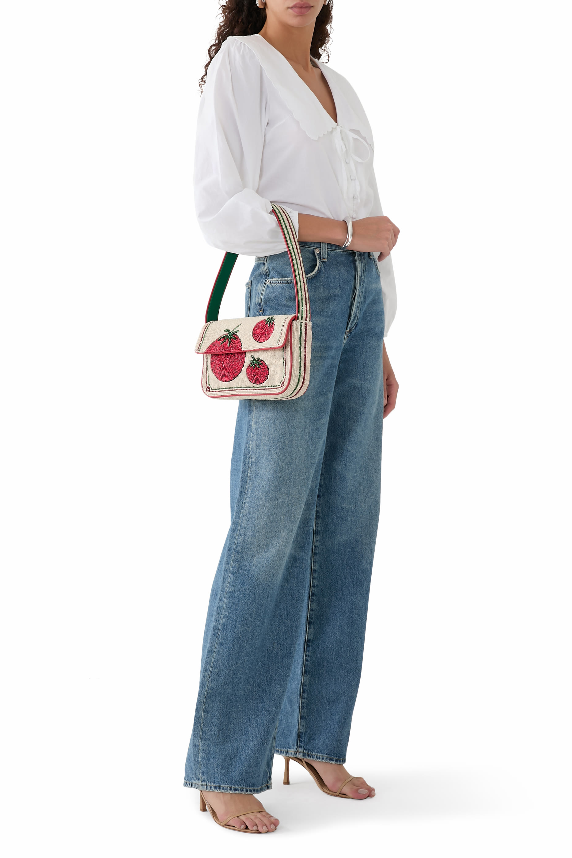 حقيبة تومي مطرزة بخرز