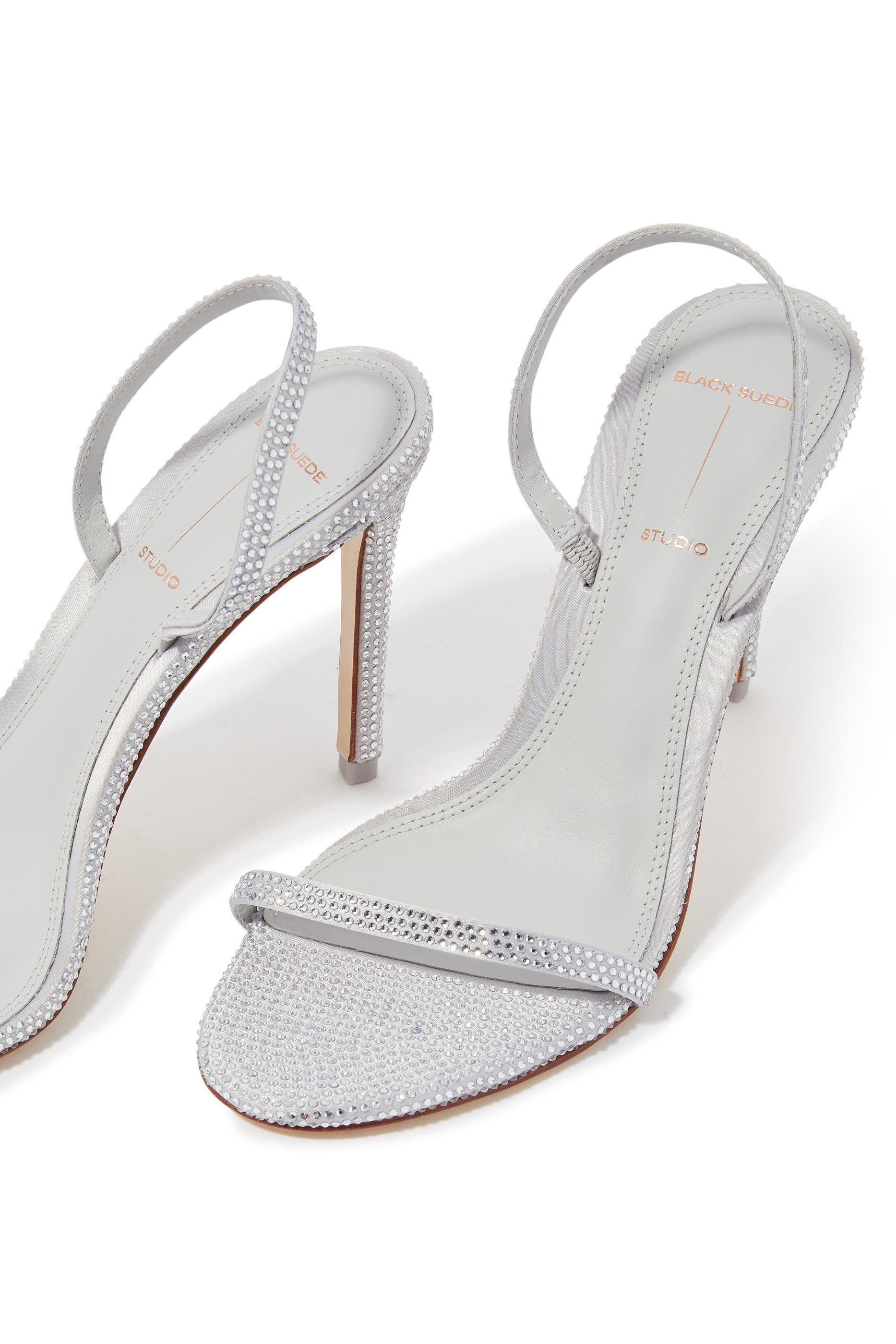 صندل لوسيانا 100 مرصع بأحجار براقة بسير خلفي