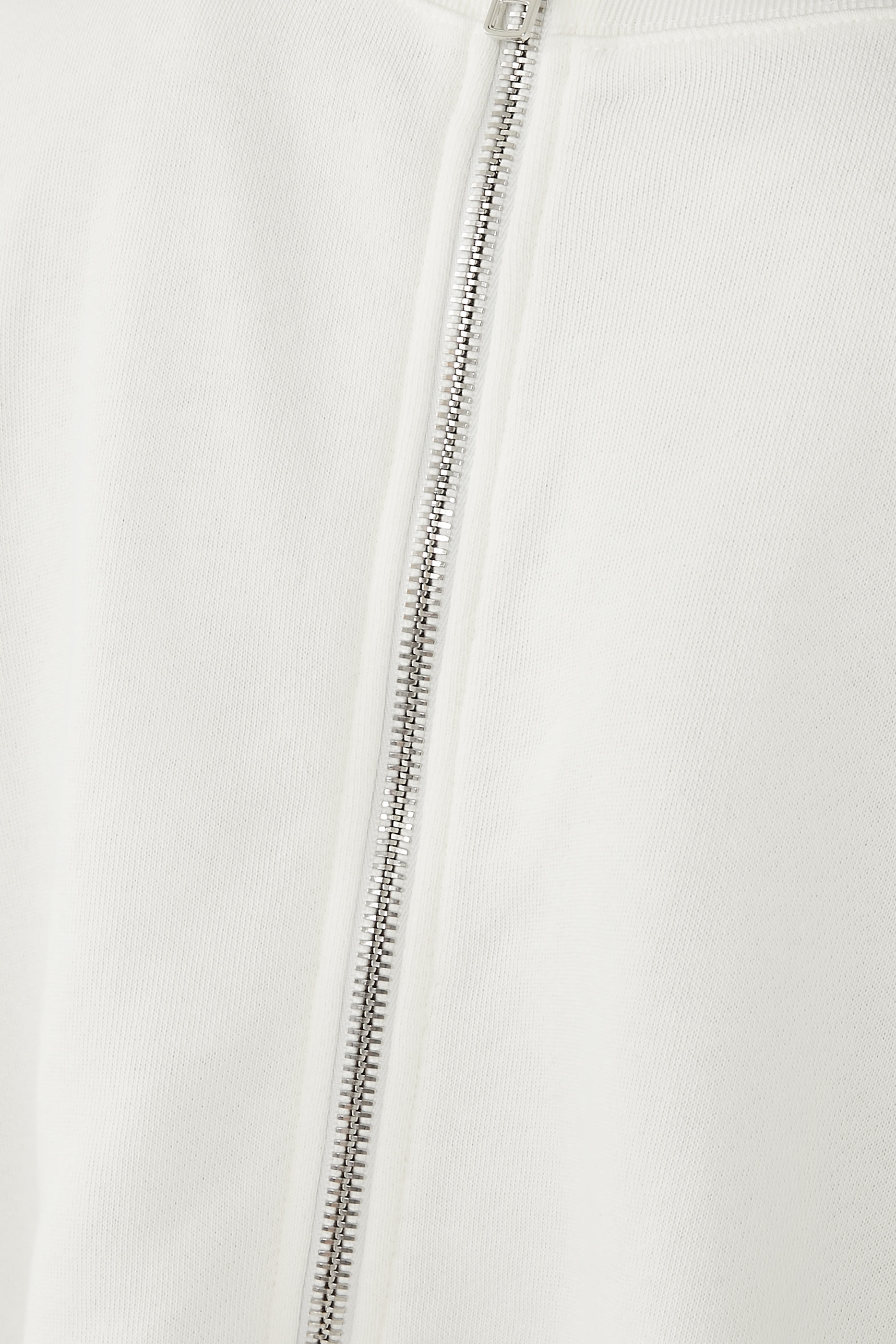 سويت شيرت بسحاب وحرفي شعار الماركة بتصميم متداخل جيرسيه